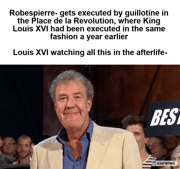 After he was beheaded, the applause from the crowd reportedly persisted