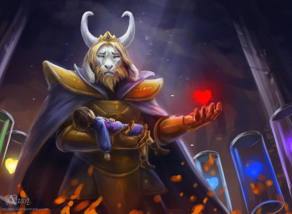 My favorite Asgore Fan Art (made by DeviantArt user Azany