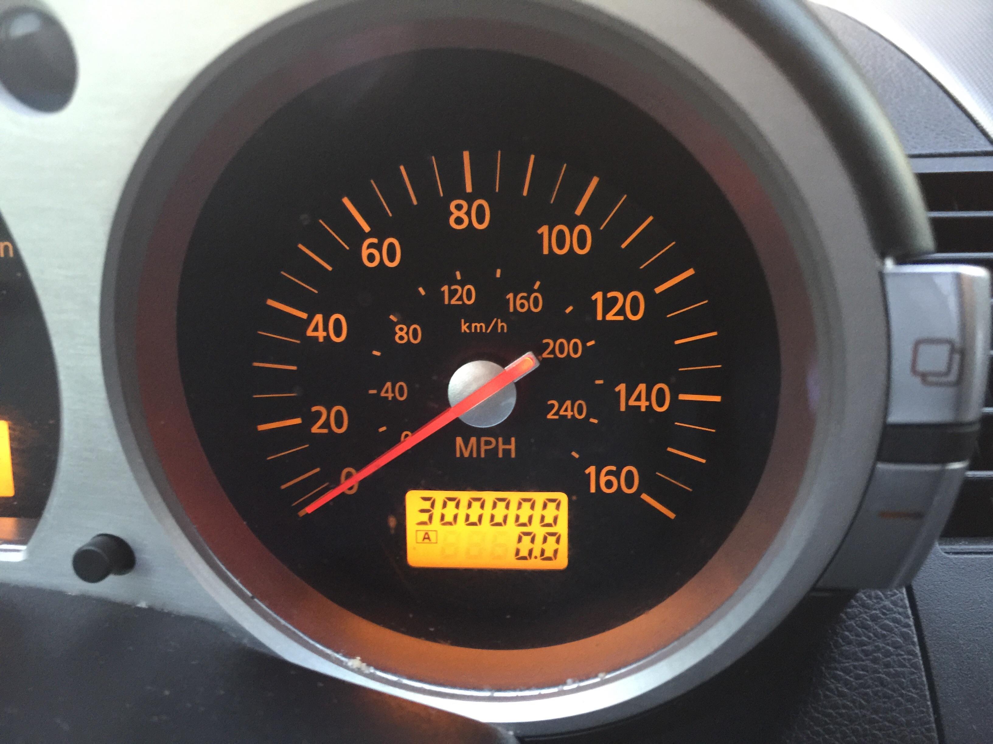 My 350Z Just Turned 300k. Original engine too. Best car I have ever