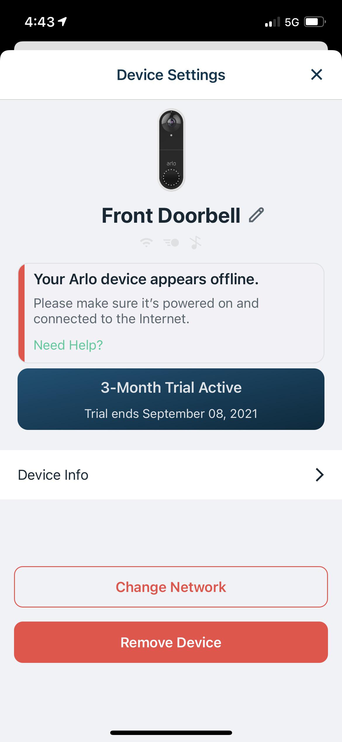 Arlo wired doorbell keeps going offline r/smarthome