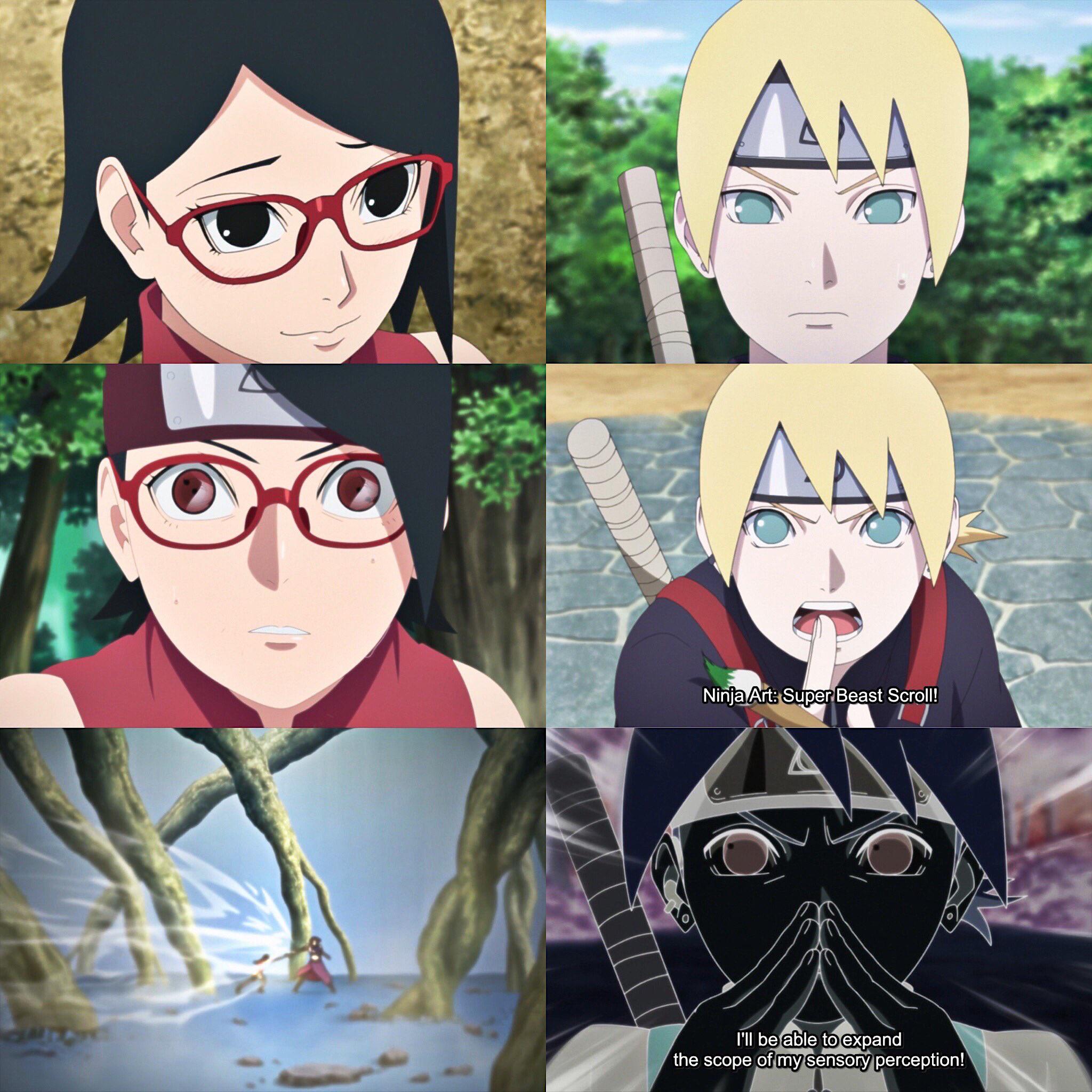 Love how Sarada and Inojin were able to combine their parents