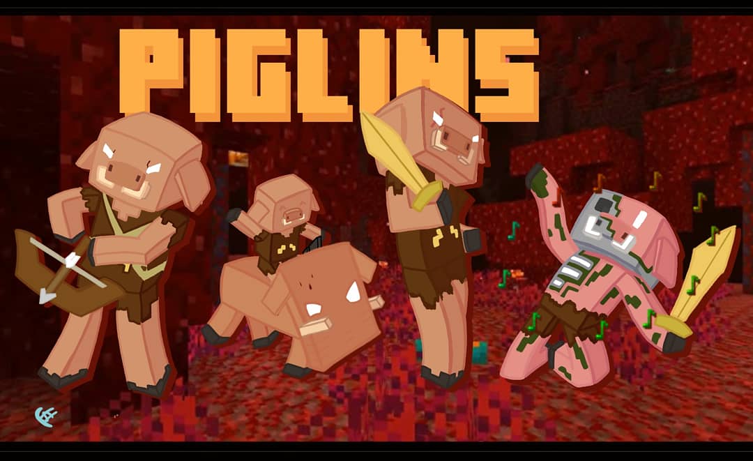 I Make A Piglin Draw Minecraft