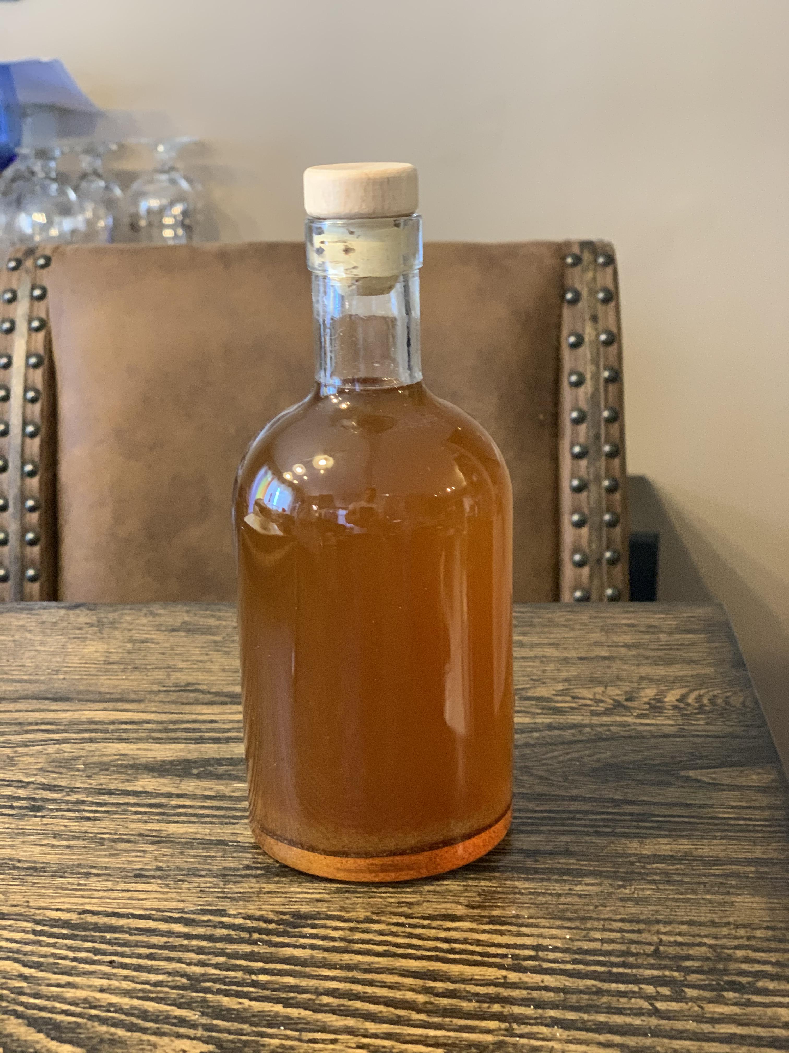 I made homemade gin! I bought a distilling kit and have to say it was