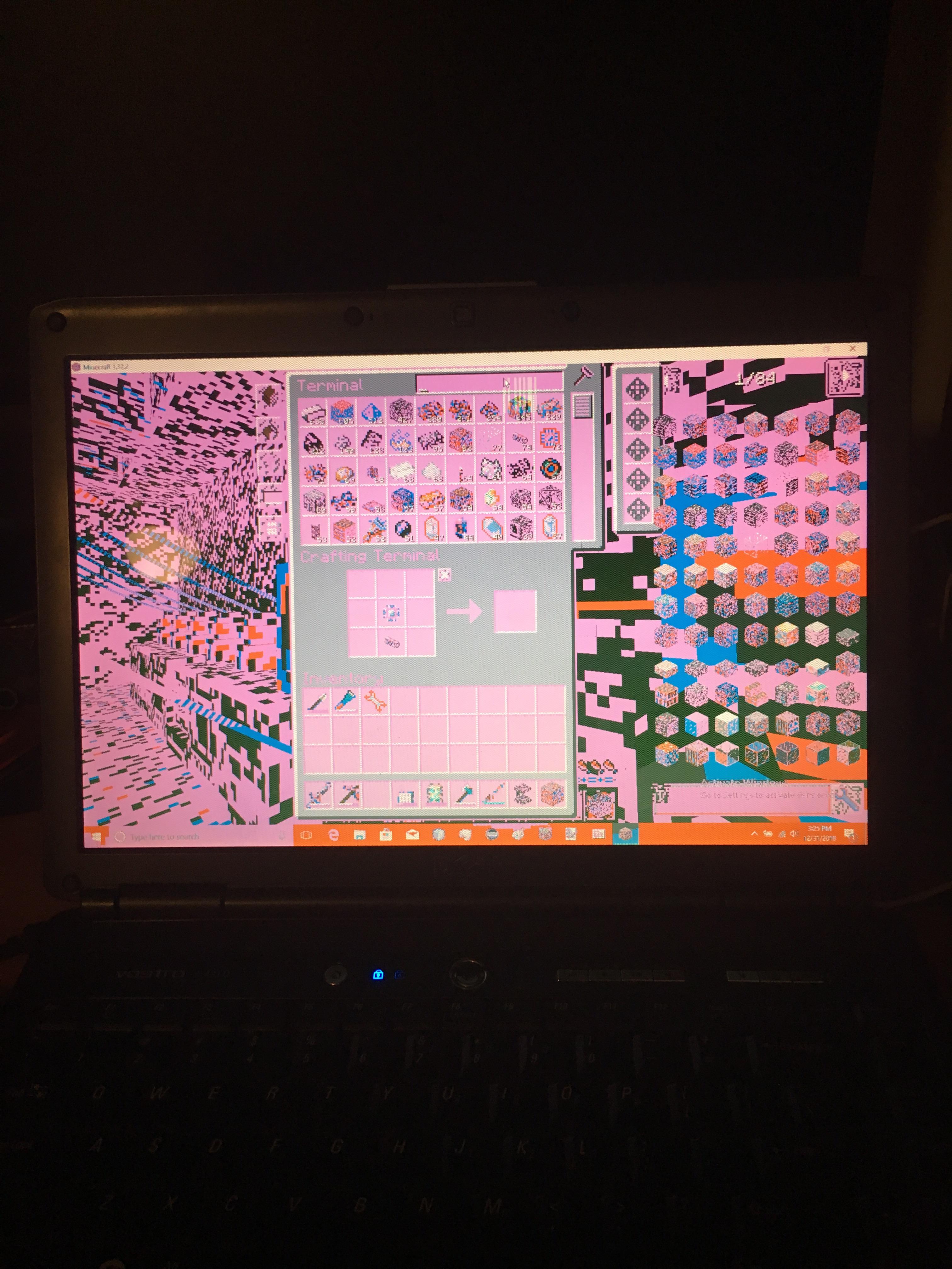 So I’m playing Automaton and my screen goes like this and my laptop