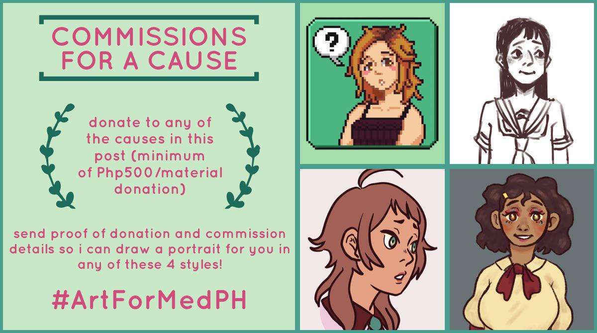 Commissions for a Cause! Donate and get some art now D r/phclassifieds