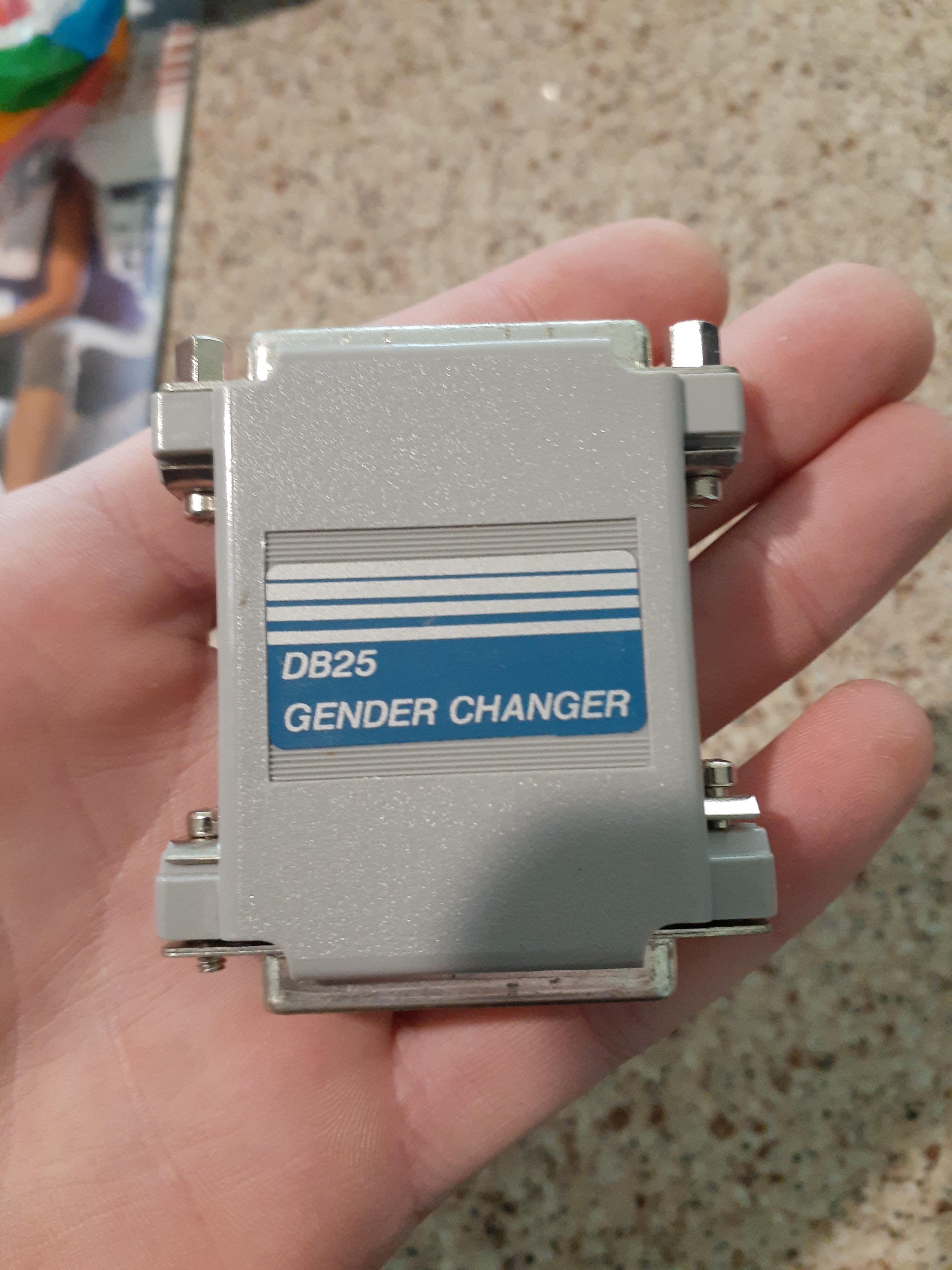 My dad had a gender changer before it was cool