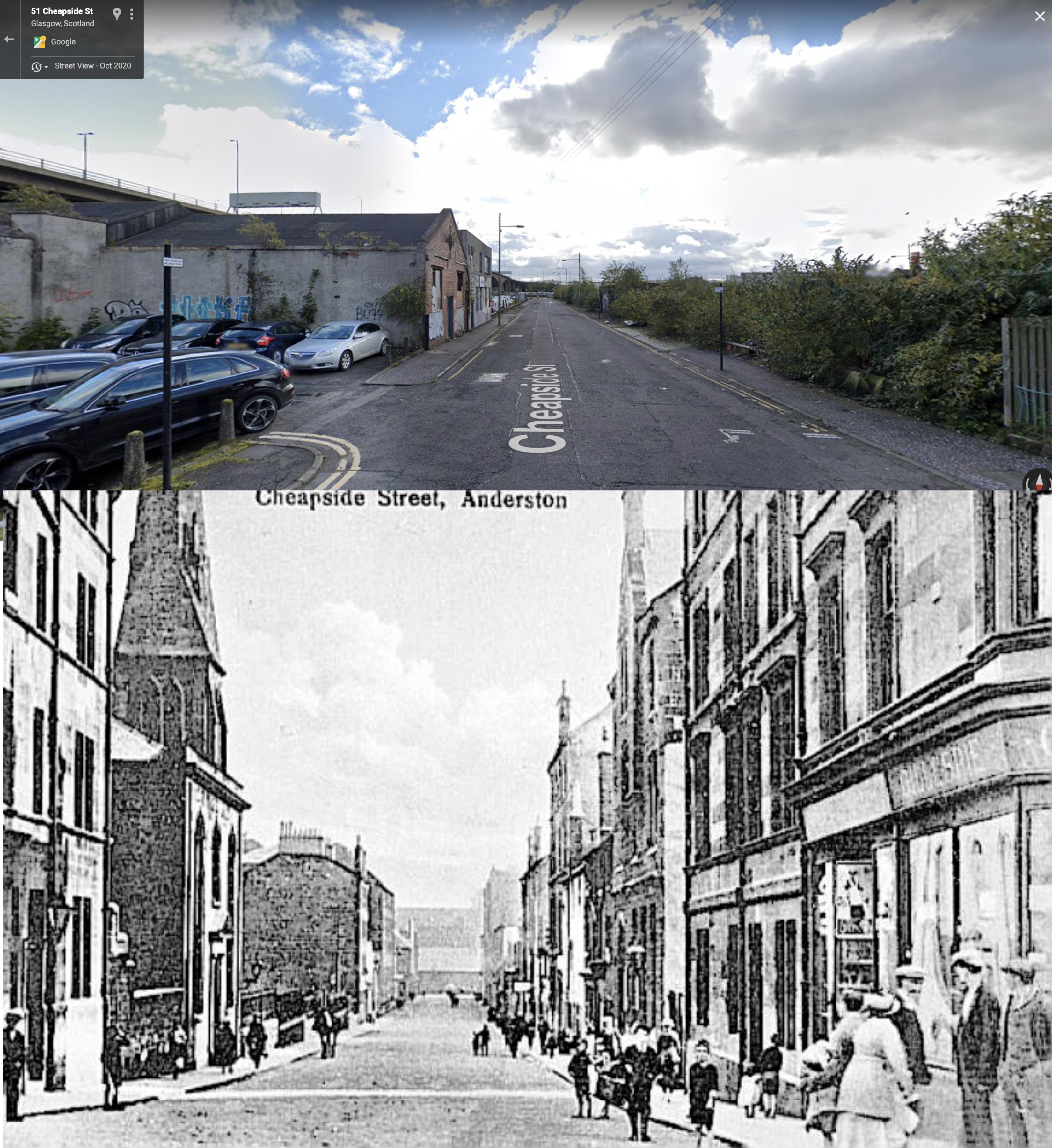 Cheapside Street Then and Now r/glasgow