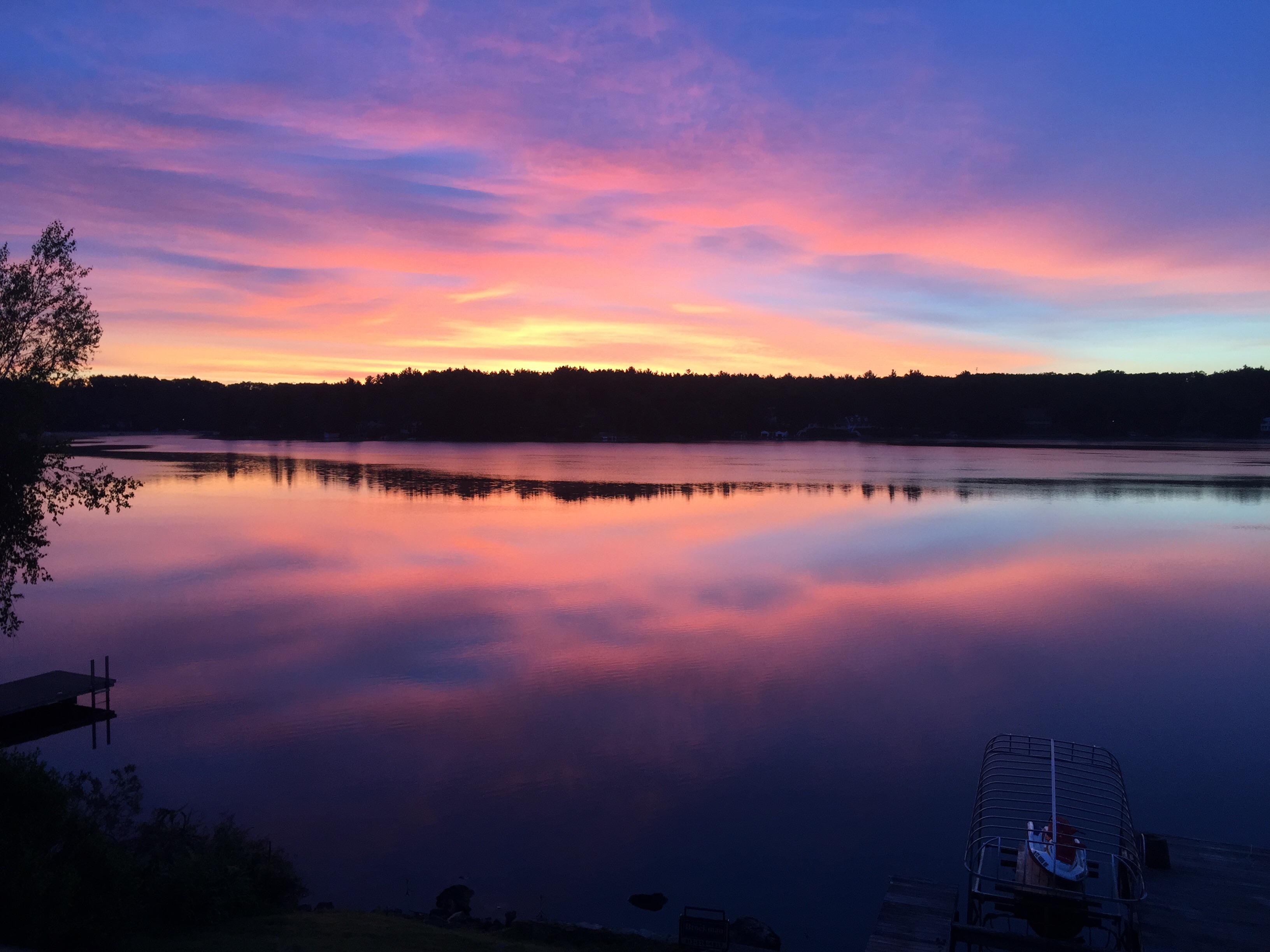 Dawn in the Berkshires (Otis Reservoir, MA, 5am in summer, no filter