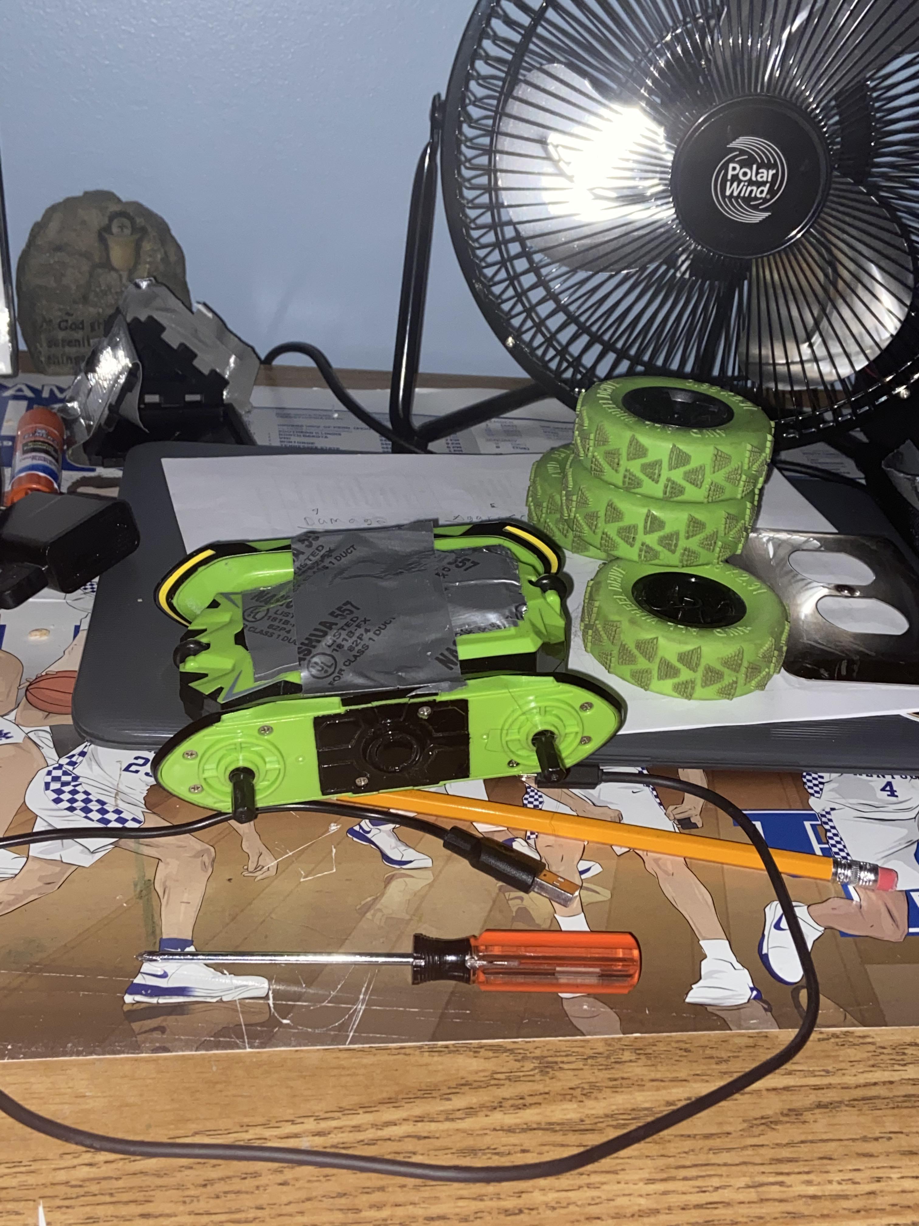 I made a post asking for name for this rc turned battlebot I made. I