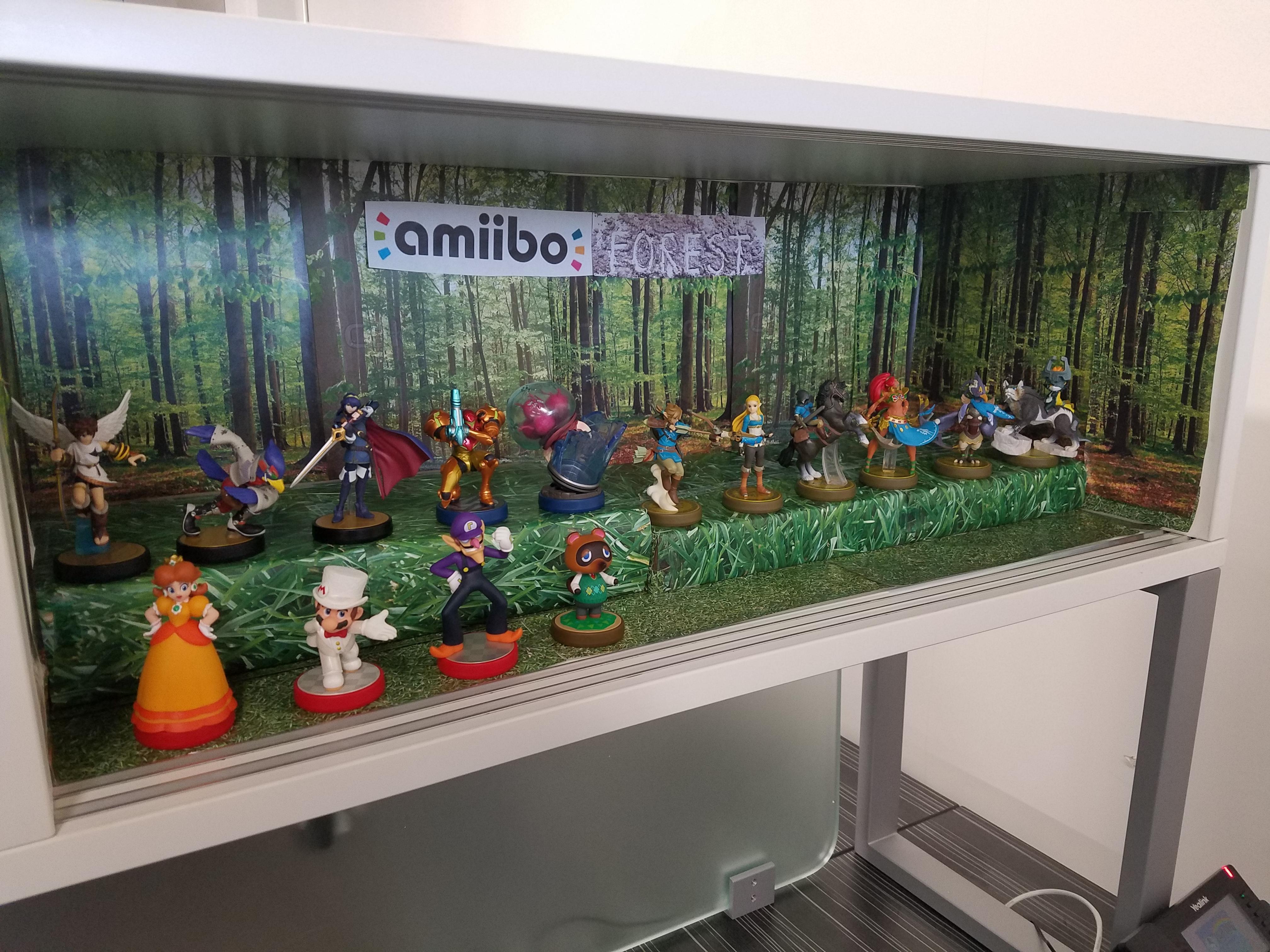 Amiibo Forest (Amiibo Collection at the Office) r/amiibo