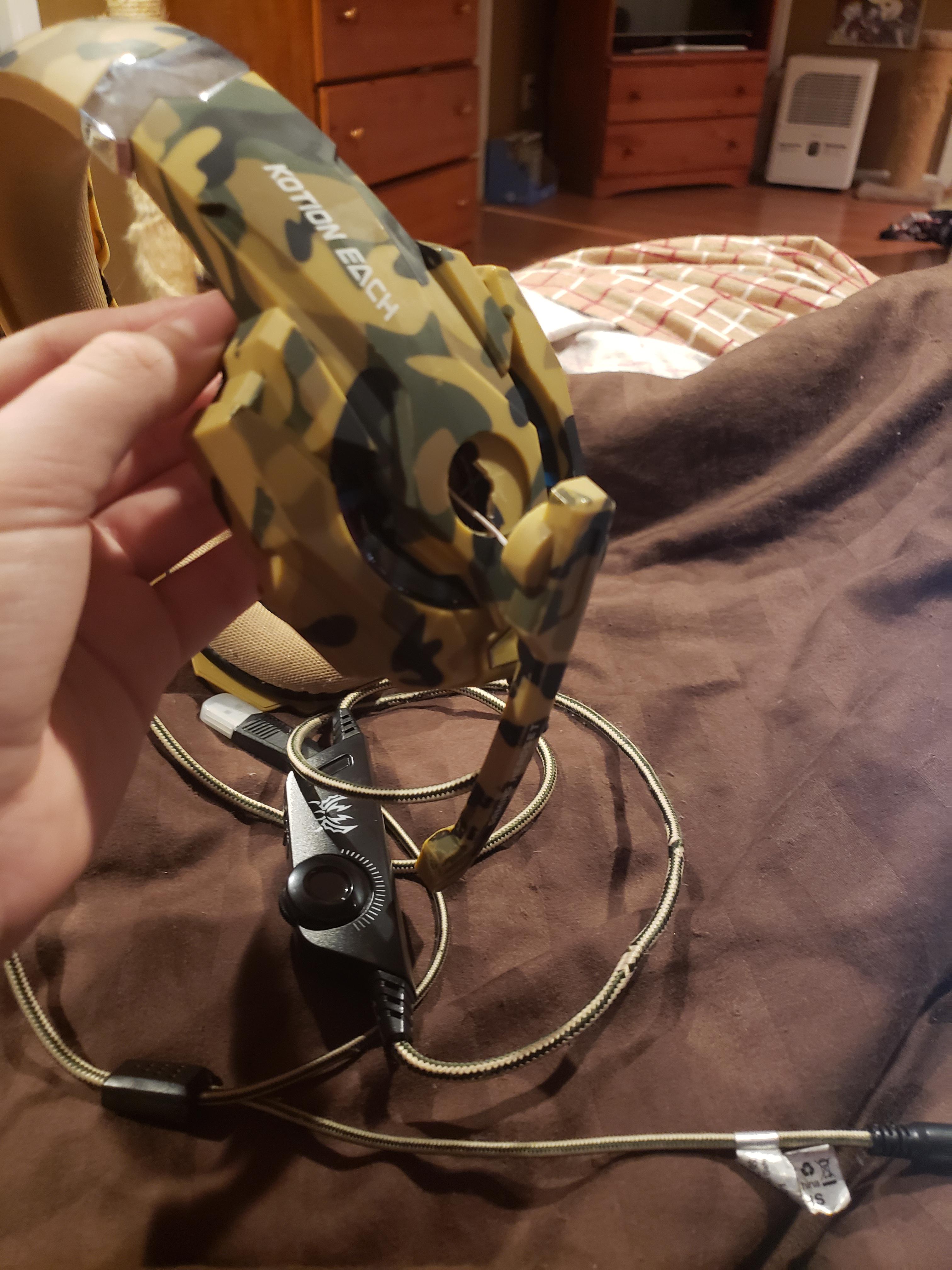 My broken headphones to go with my other post r/gaming