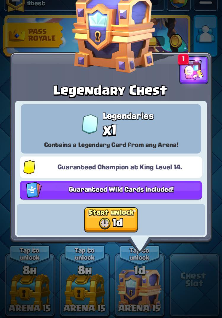 At first I thought it was a Royal Wild Chest, then the text shows up