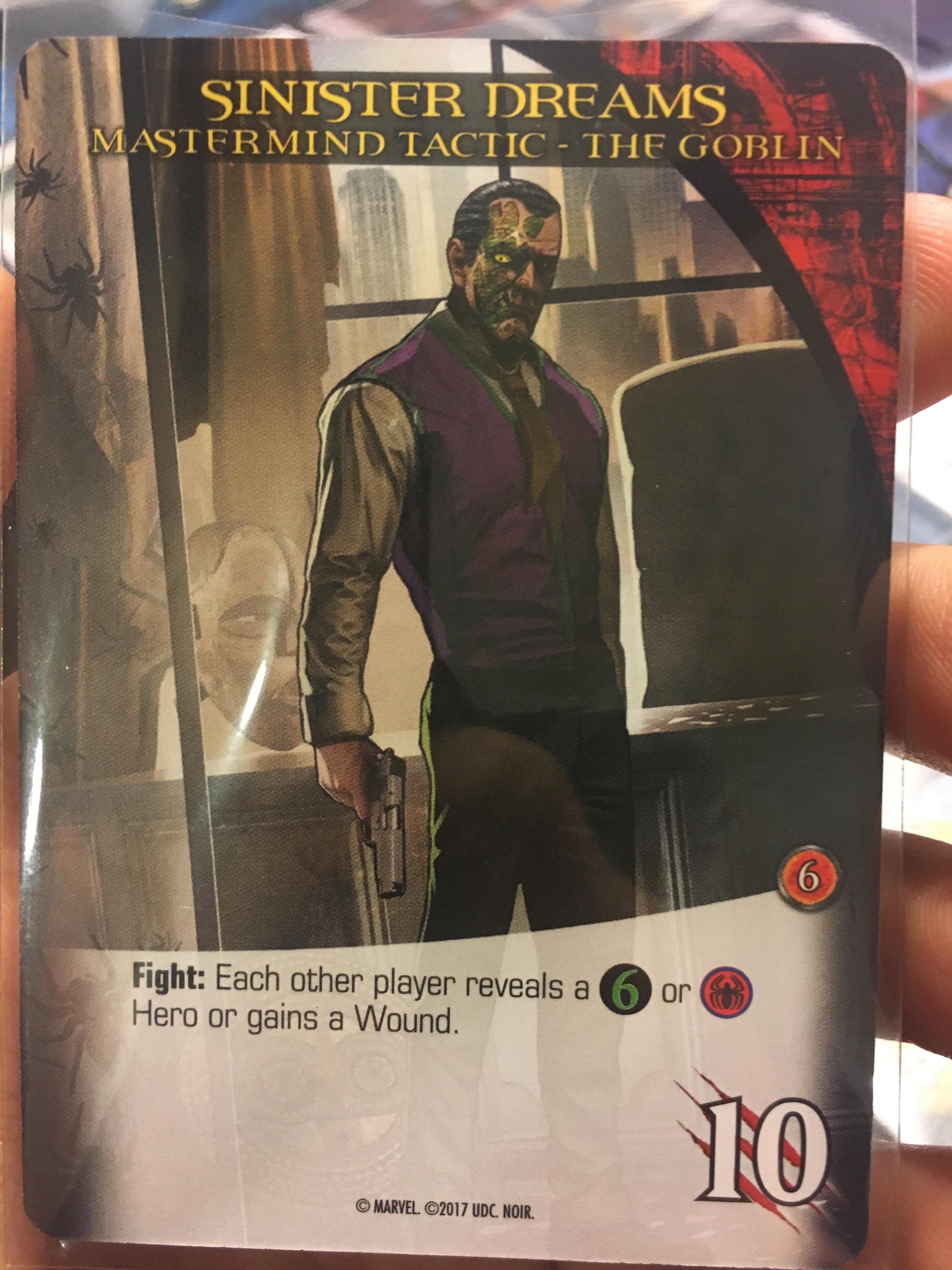 What does the "6" on The Goblins Sinister Dreams card mean? Not sure