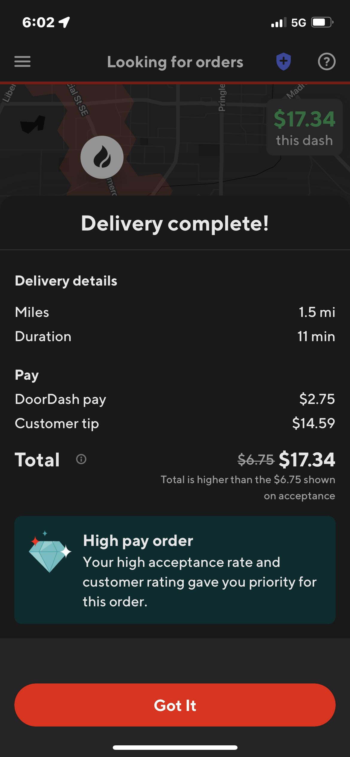 First order of the night! You love to see it 😌 r/doordash
