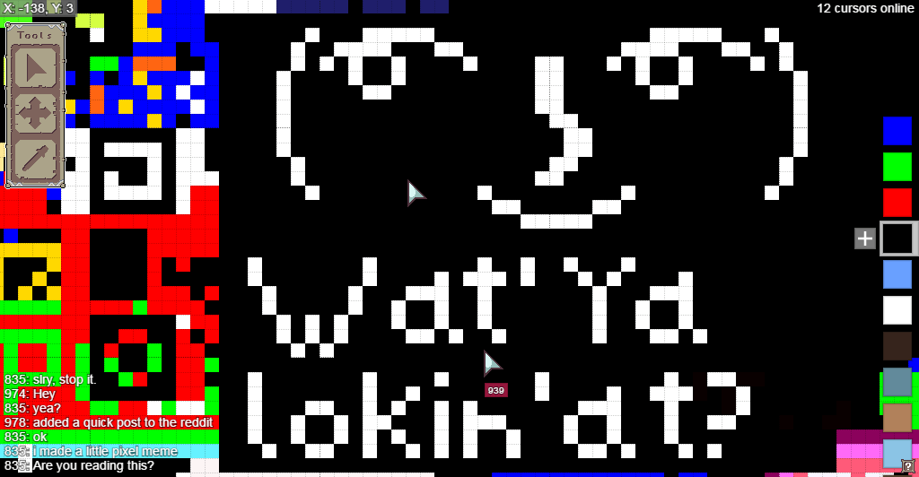 An tiny art pixel meme that i made in. OurWorldOfPixels