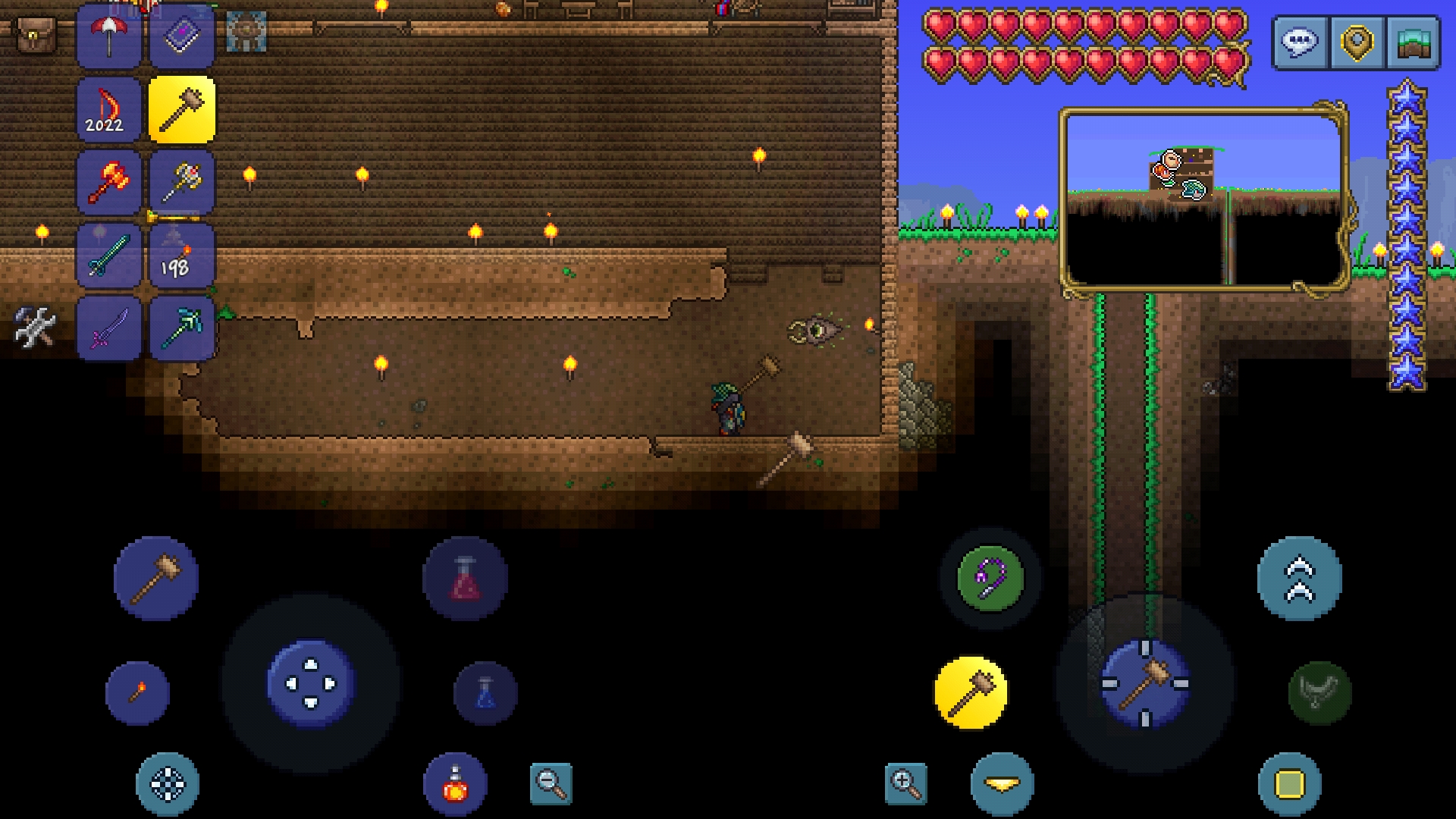 How do I mine dirt walls? I tried with a wooden hammer but it didn't work r/Terraria