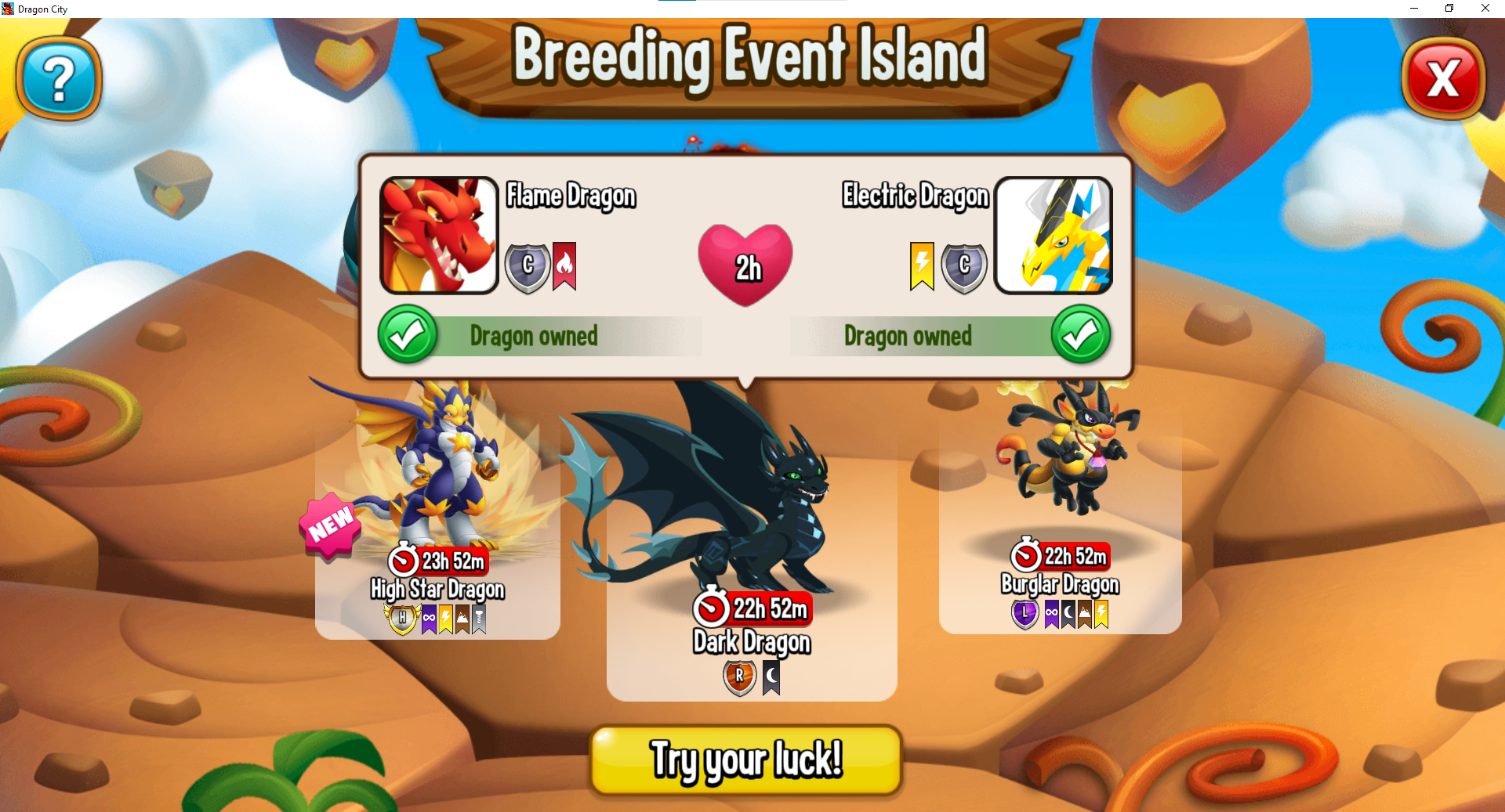 Why would dragon city put a dark dragon on breeding event island when