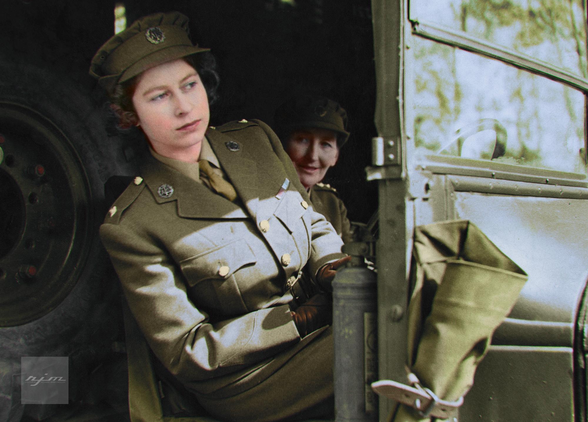 Princess Elizabeth did her part for the war effort when she served as