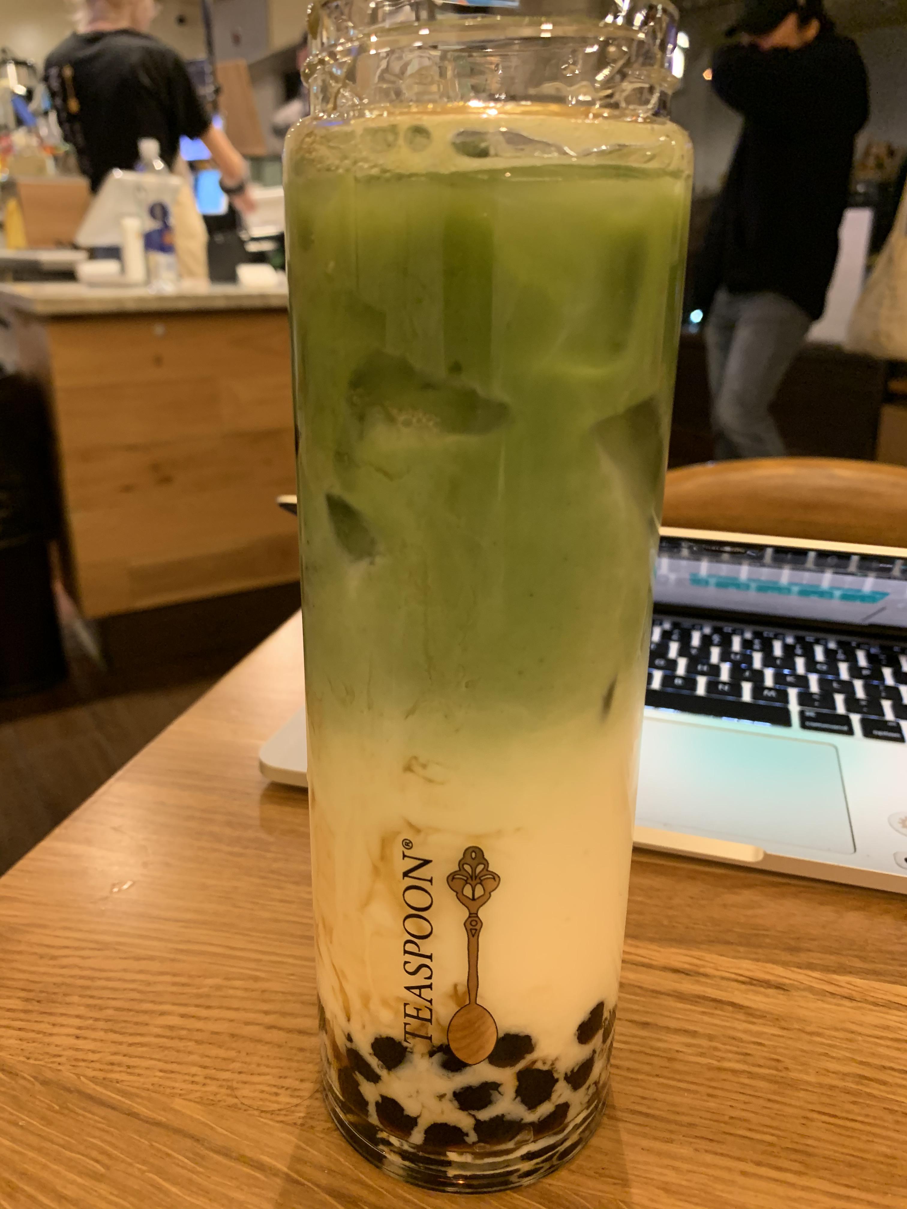Teaspoon has a Matcha latte special 😭 so good r/boba