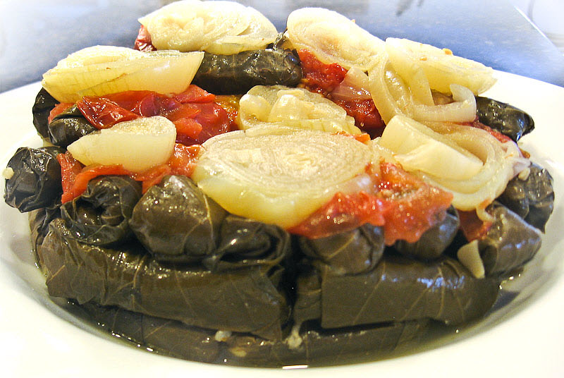 Vegetarian Stuffed Grape Leaves r/vegetarian