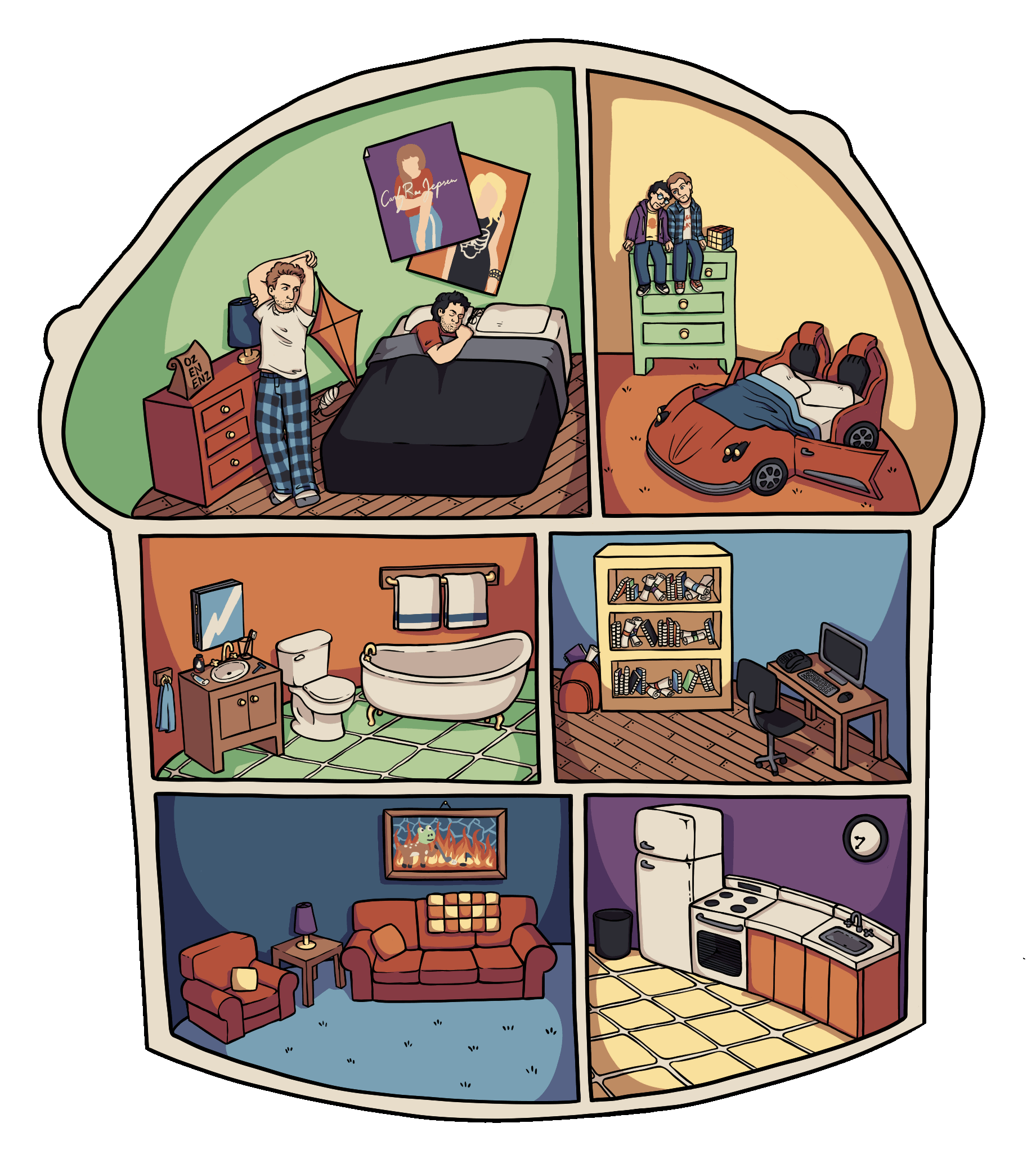 my contribution to a jake and amir themed holiday gift exchange!!! hope