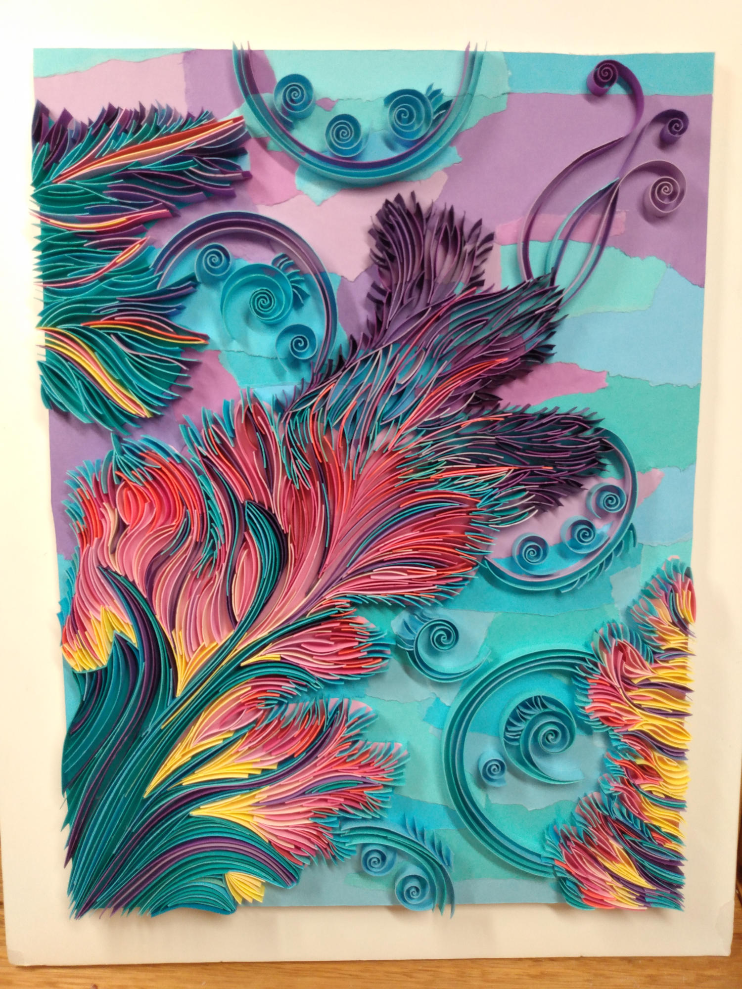 I make quilling pictures, and this 11"X14" piece is 207 plus shipping