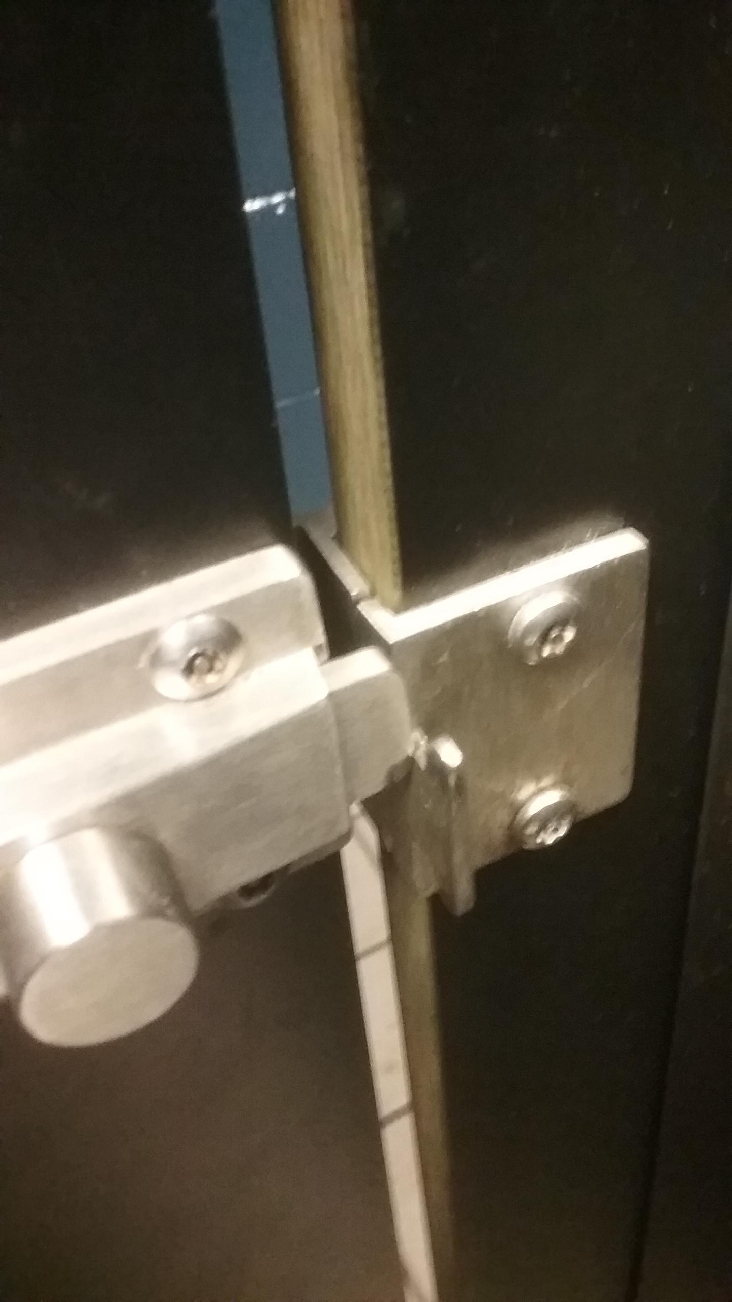 Bathroom Stall locks that just don't fit... r/mildlyinfuriating