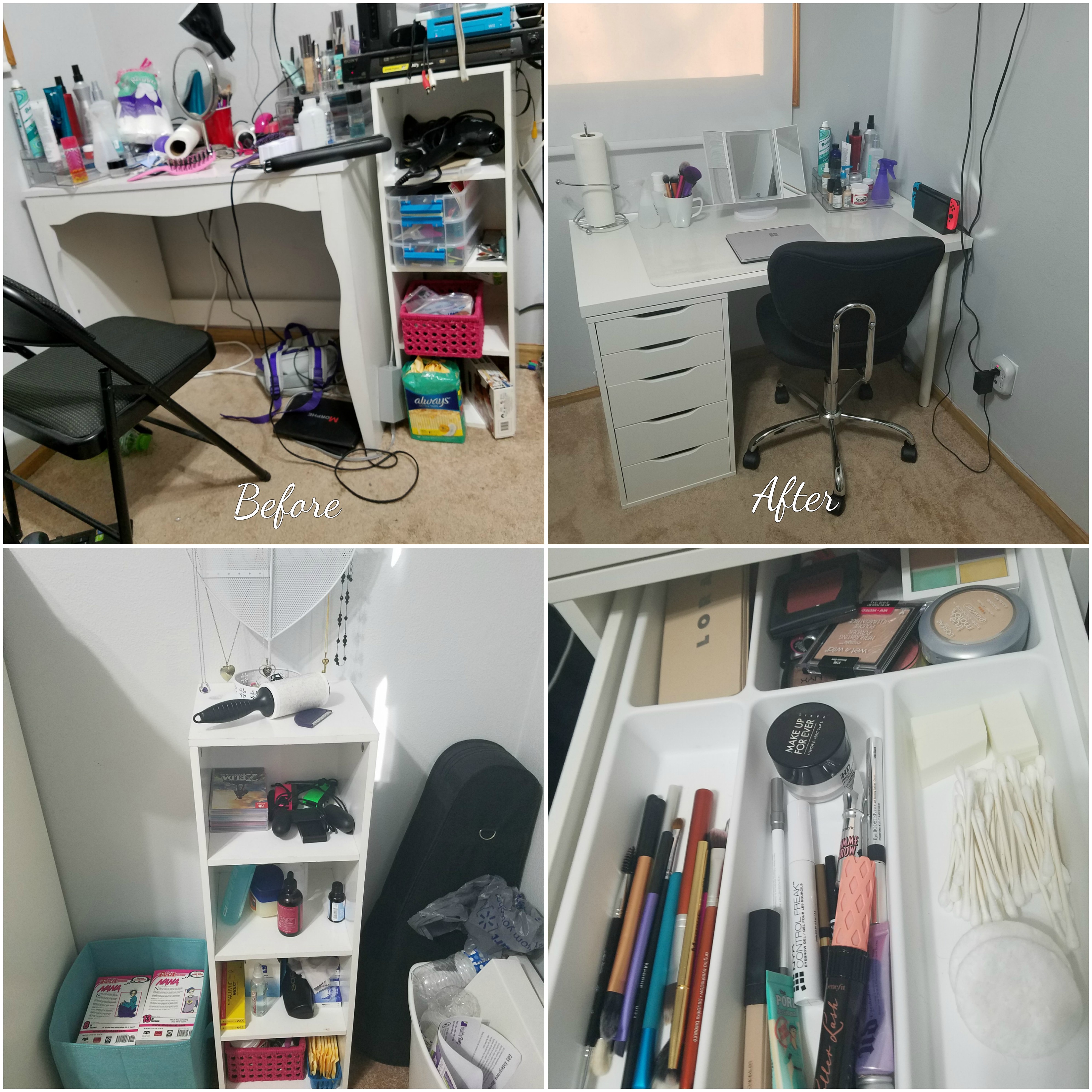 Vanity Makeover! (Products linked in comments.)