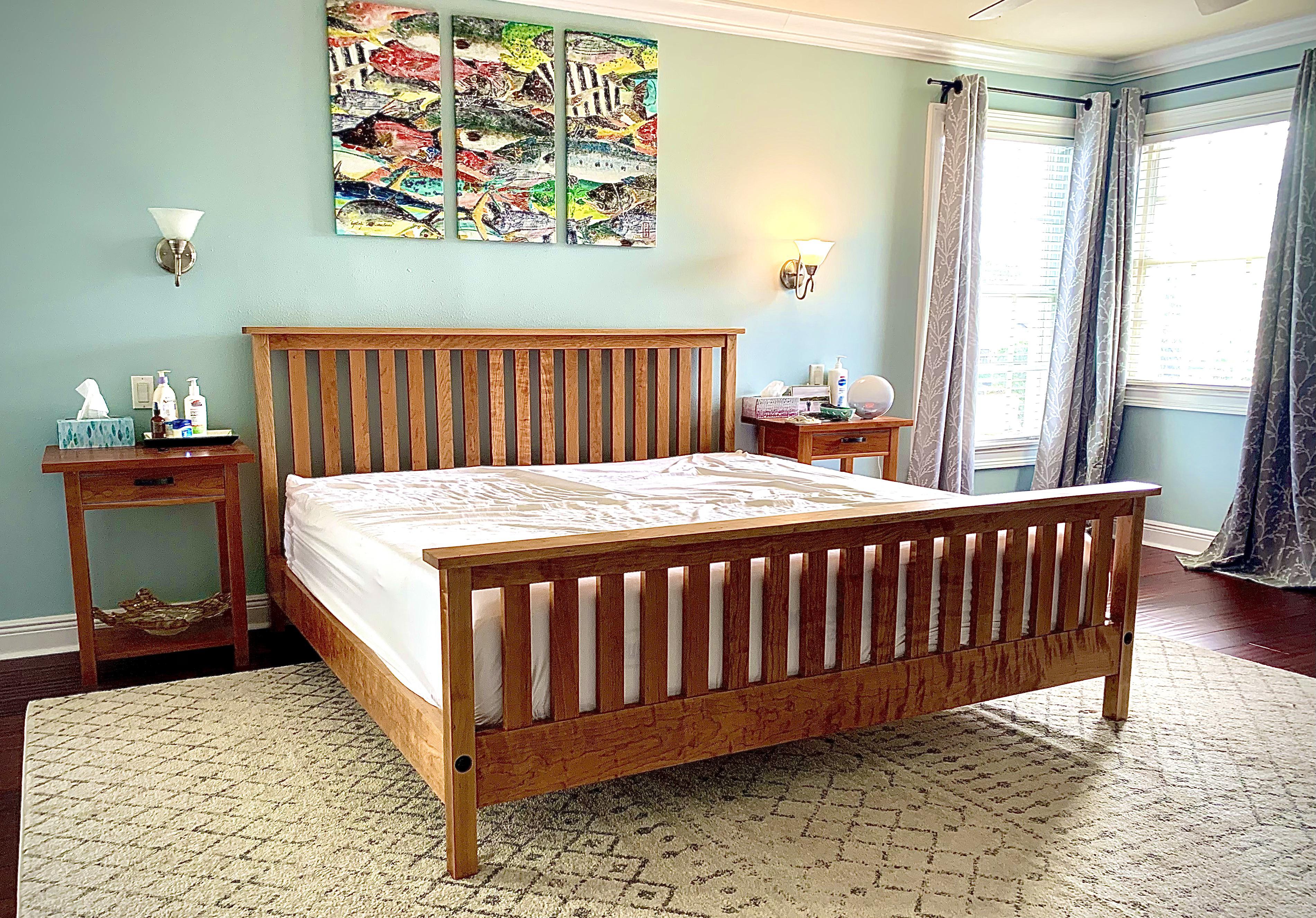 Solid Cherry bedroom set with shaker and craftsman’s influences r