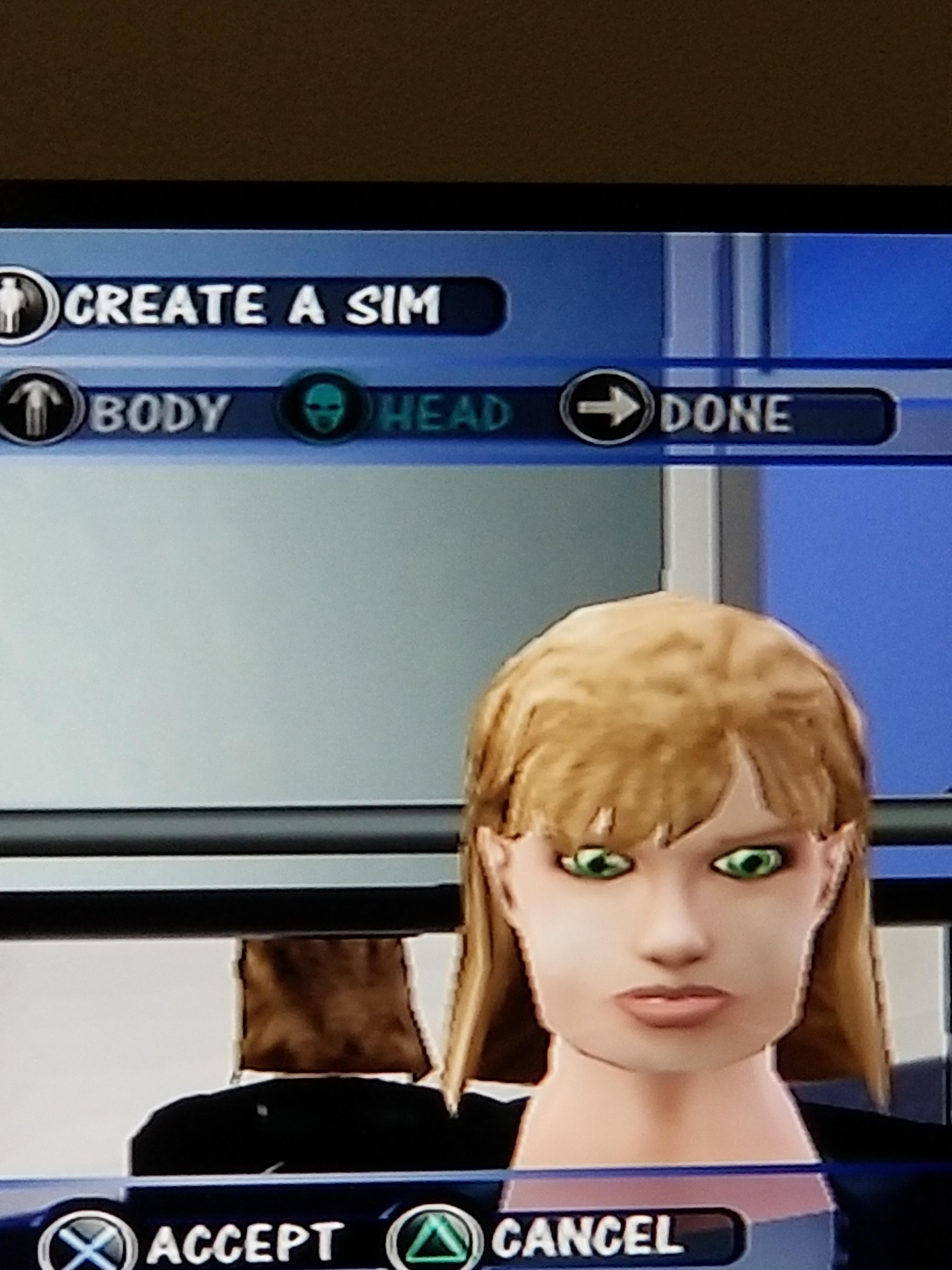 Dug up my old PS2 sims game, about the demons r/thesims