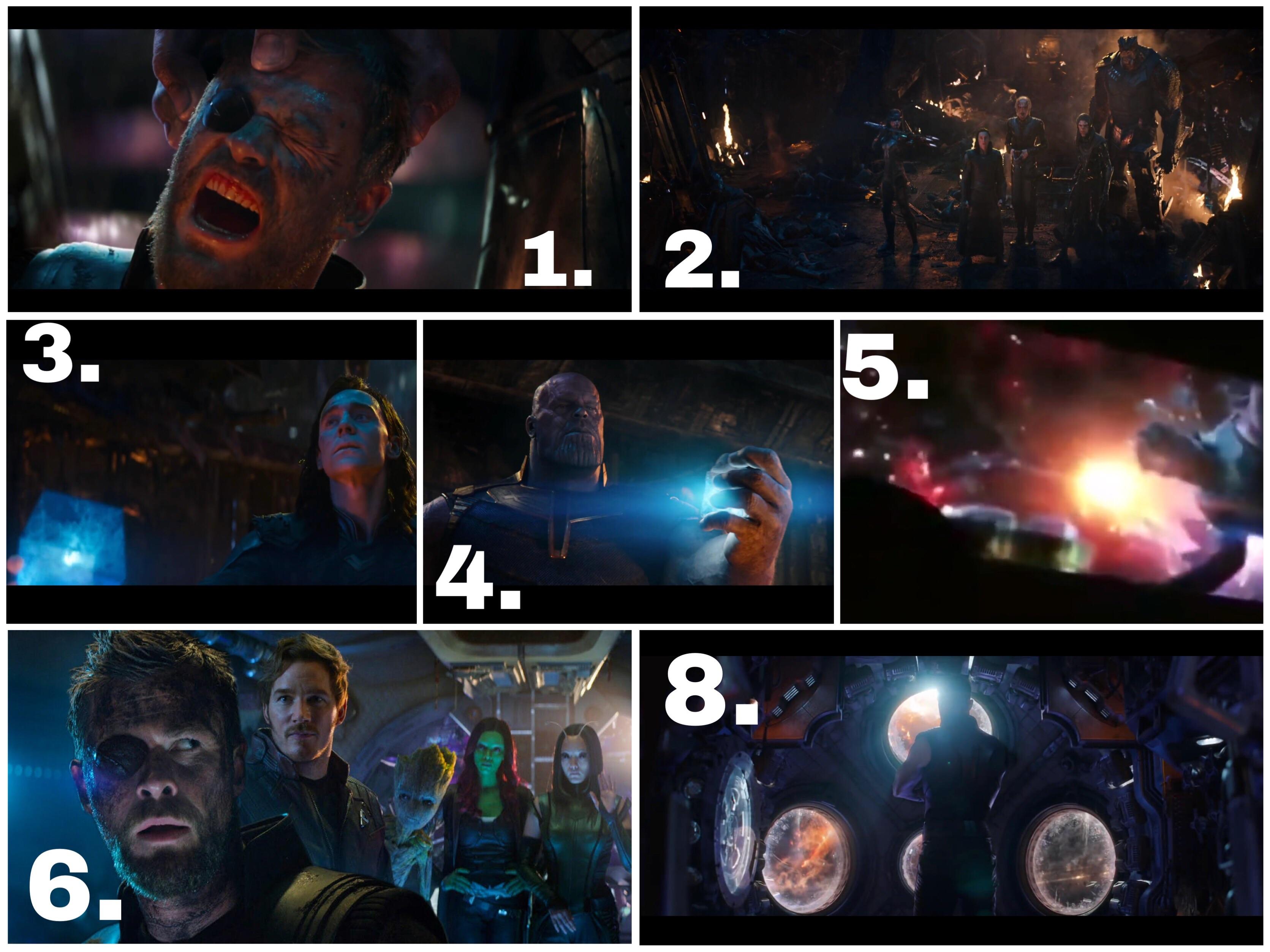 I think this will happen, Thanos attacks the ship Thor is