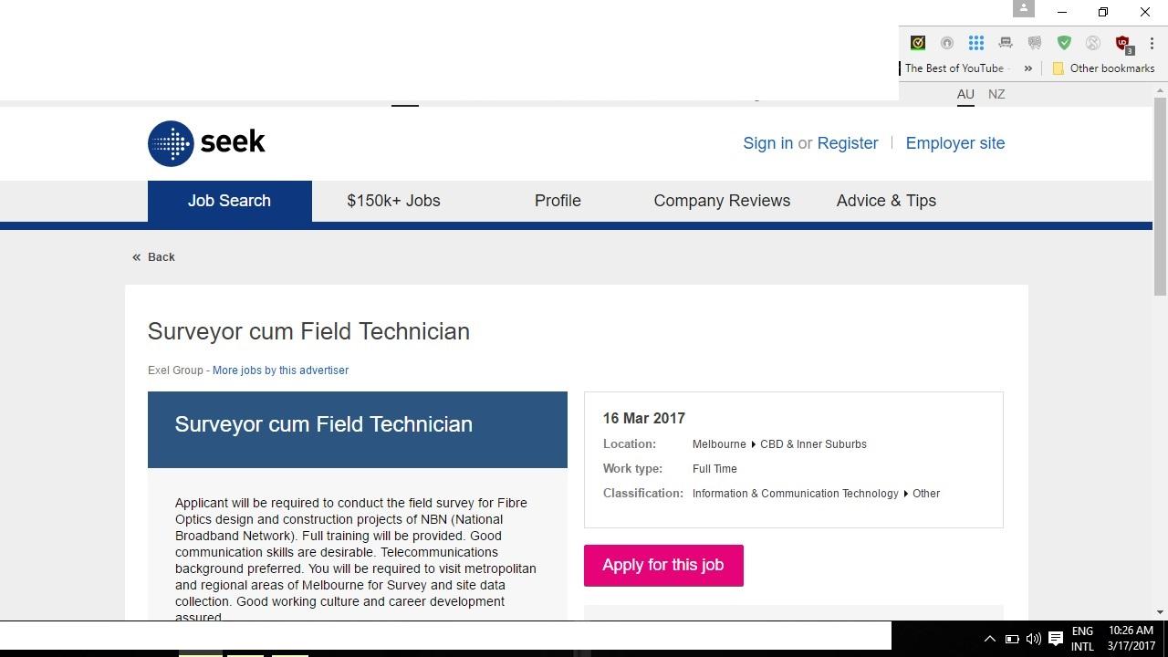 Found this job in seek today. r/melbourne