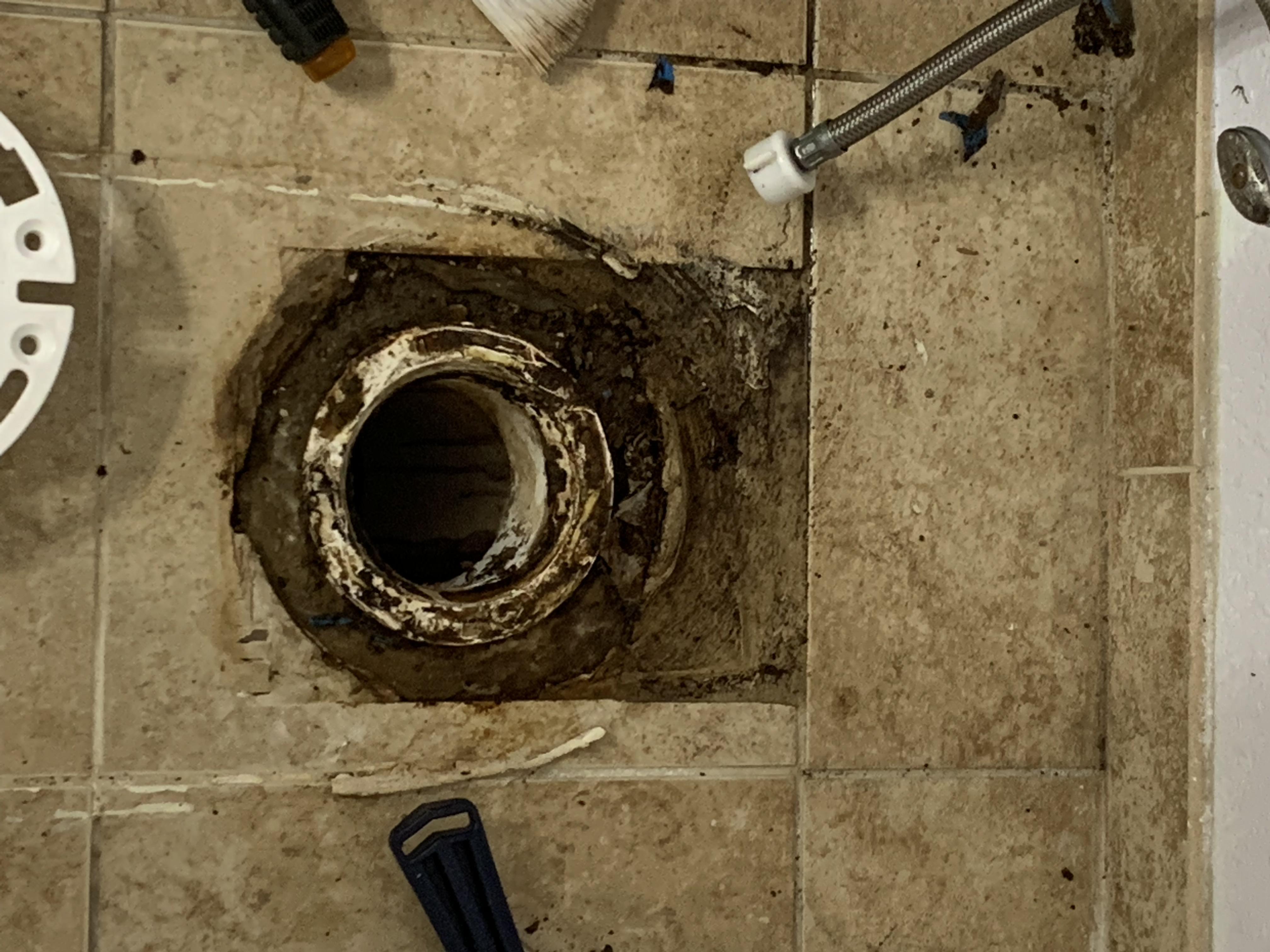 I’m replacing my toilet and the original metal flange rusted out. It