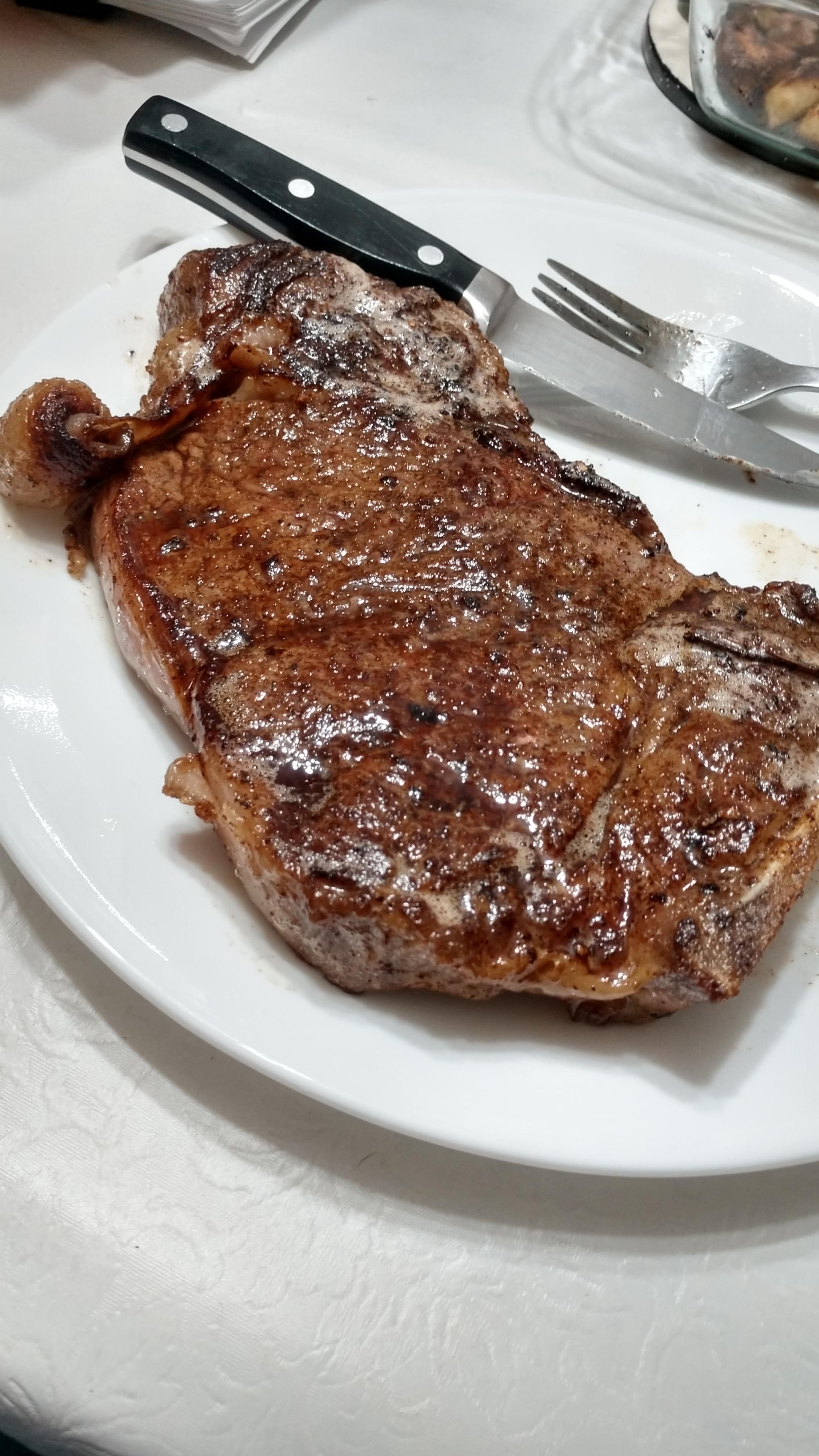 Garlic and thyme, pan seared and butter basted. Only my second time