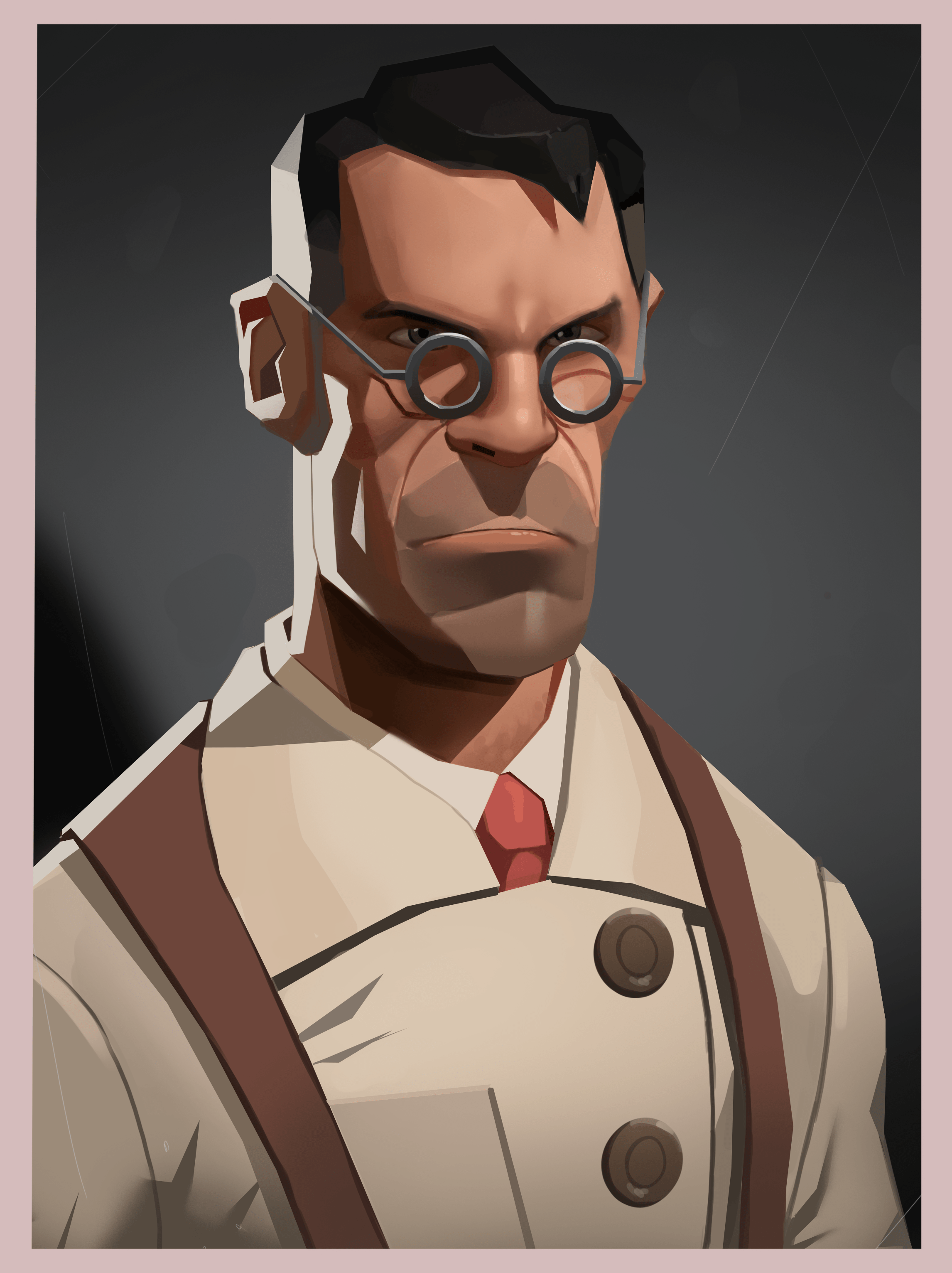 Team fortress 2 Medic Painting practice r/tf2