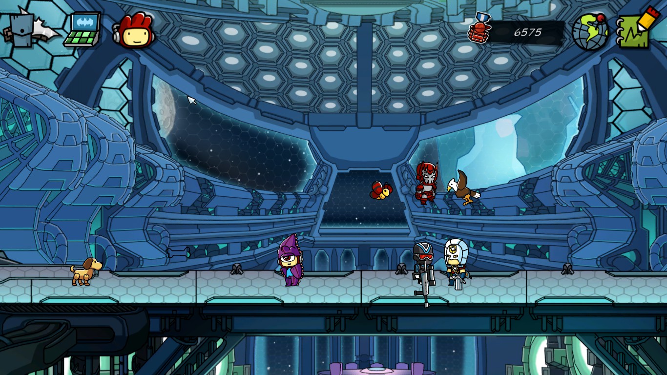 Throwing my dog the invisible bone in Scribblenauts Unmasked. r/DC