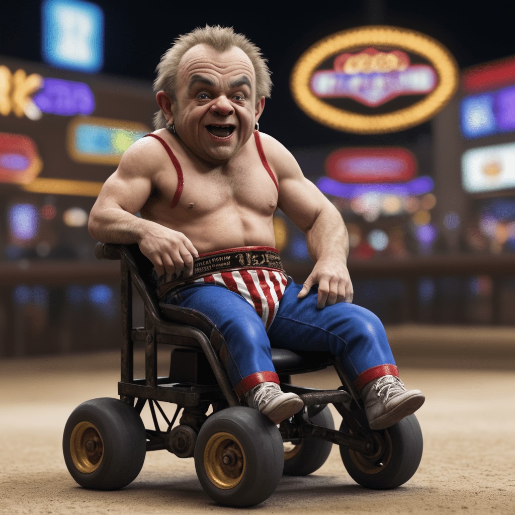 "Rough and tumble Vegas midget" : aichaosgallery