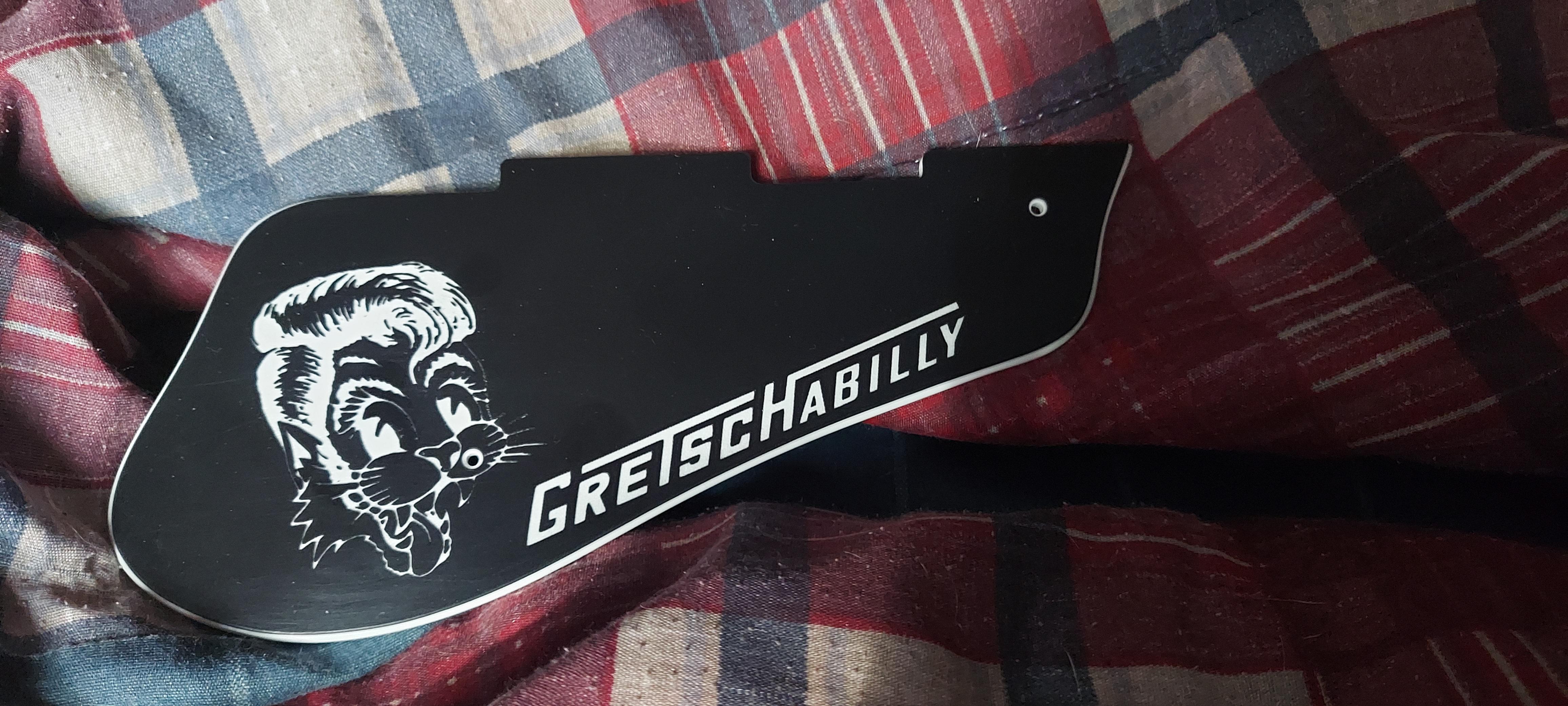 Custom engraved handmade pickguard r/gretsch