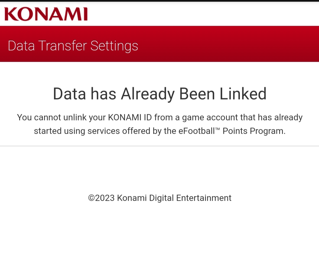 Konami ID link help! I have deleted the application few days back, so
