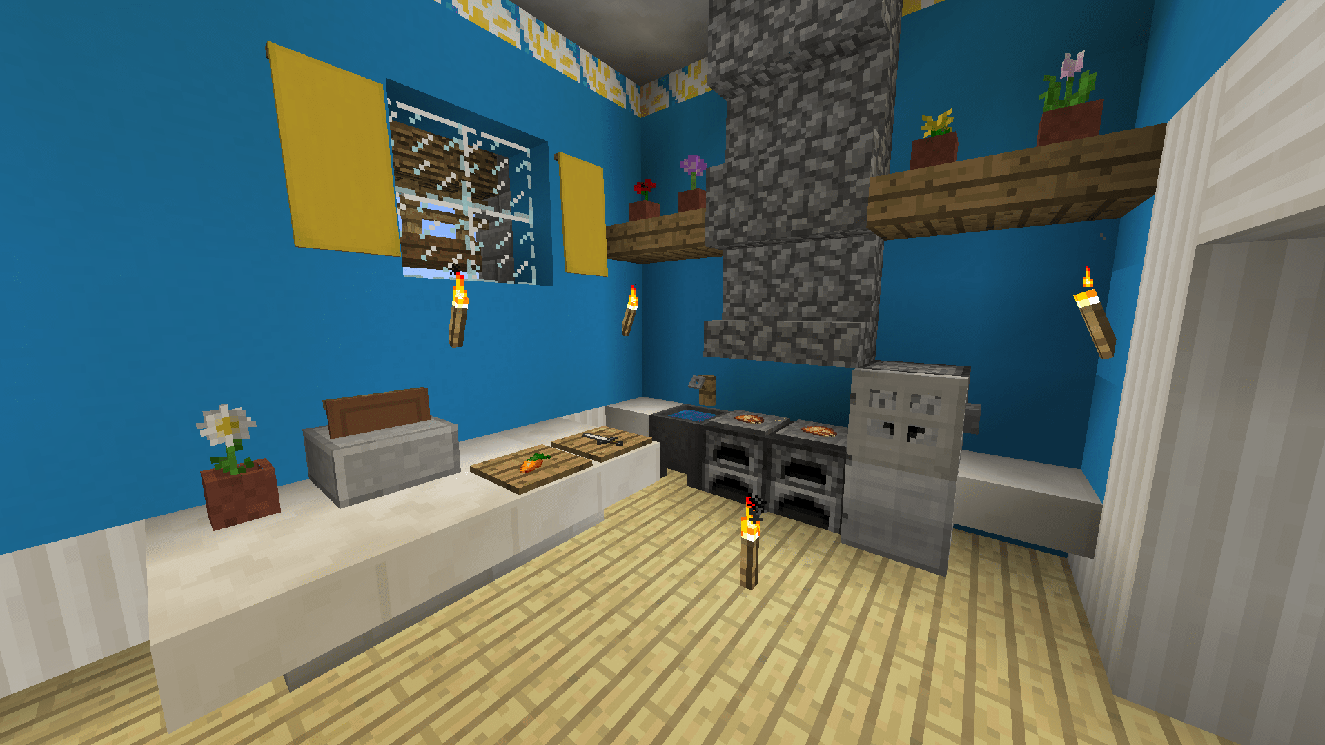 Minecraft Kitchen Vanilla House People