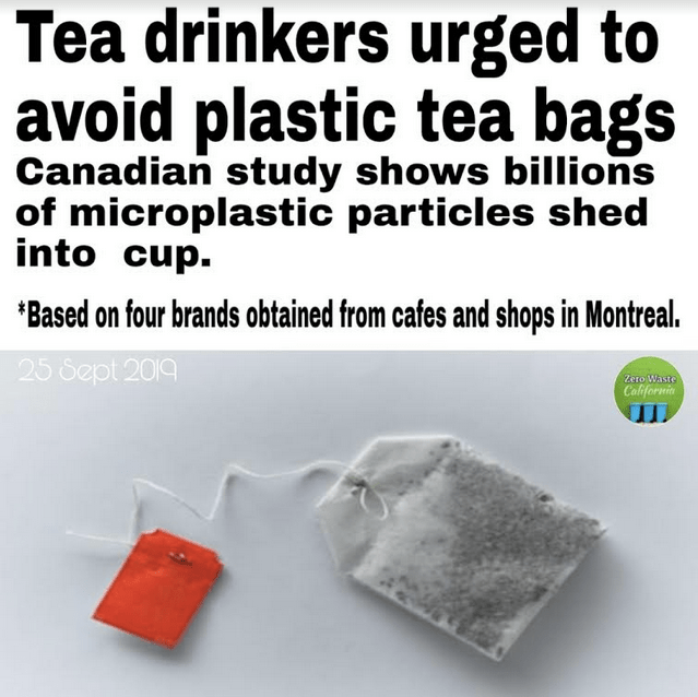 Study reveals some tea bags shed billions of microplastic particles when brewed. r