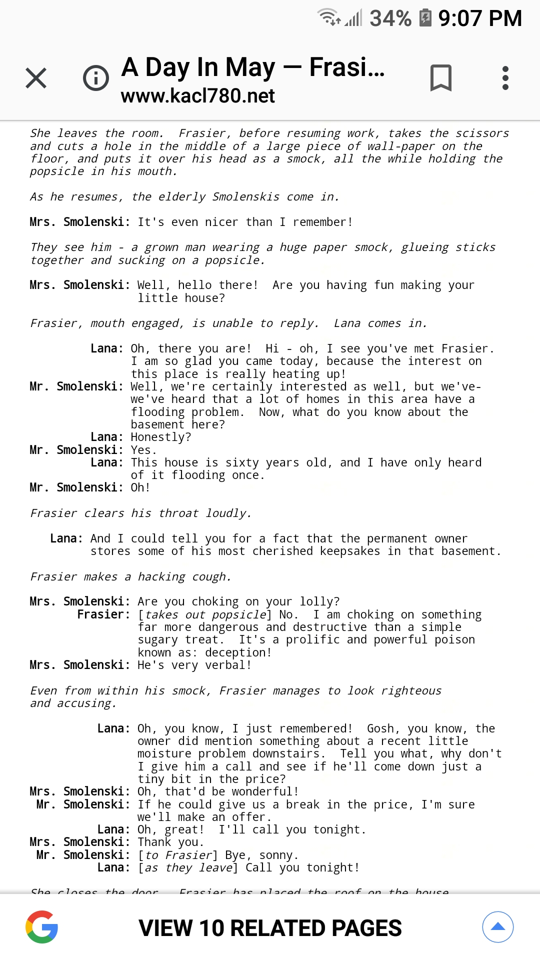 This is never old to me. I bust a gut every damn time! Credits go to