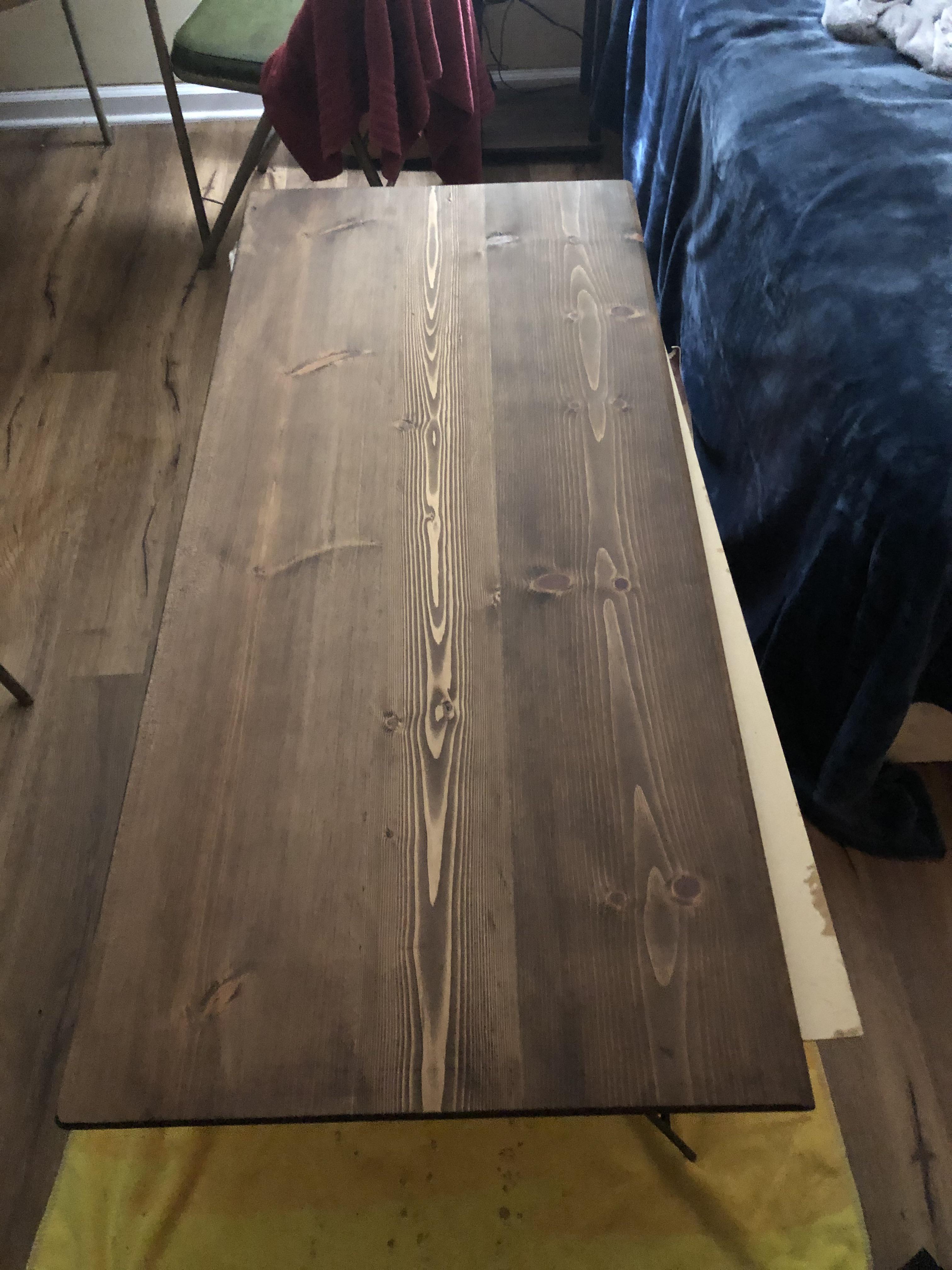 How to prevent an uneven stain? r/BeginnerWoodWorking