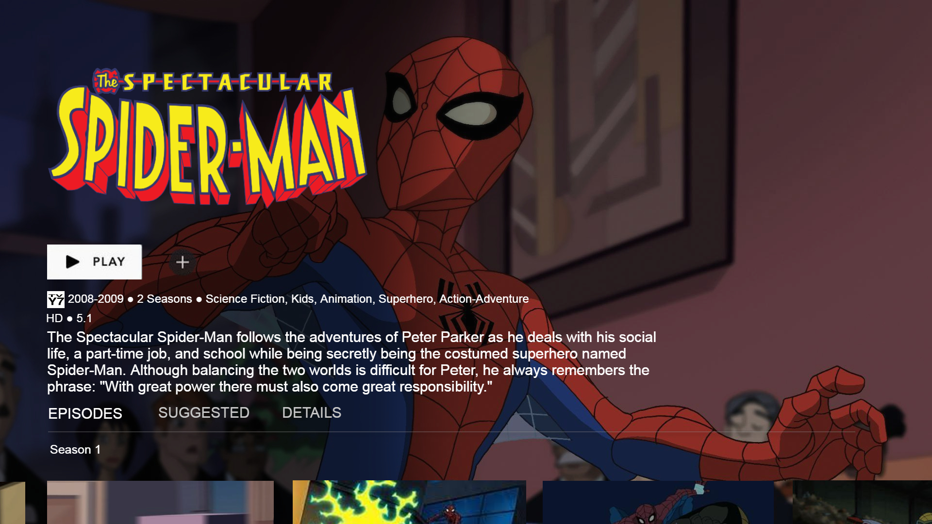 Made a Mockup of if Spectacular SpiderMan Was on Disney+ r/DisneyPlus