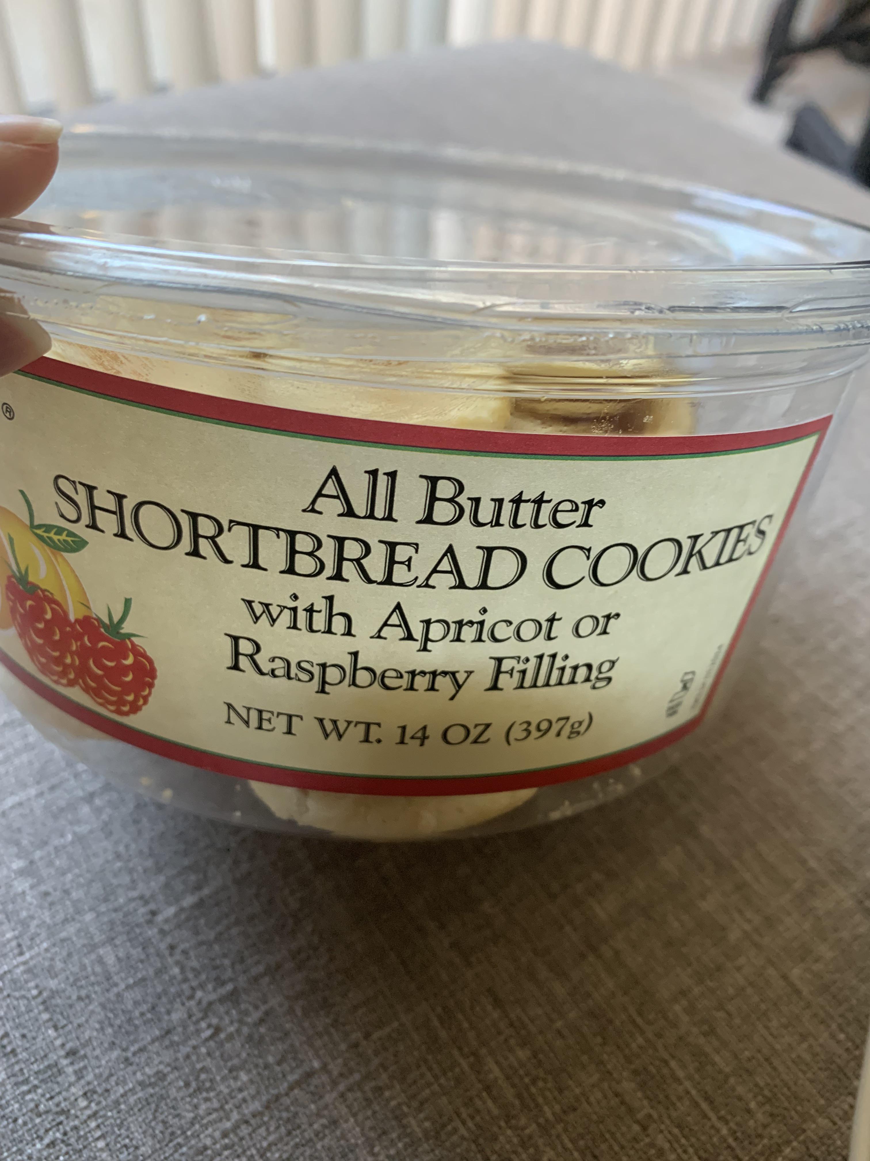 Trader Joe’s All Butter Shortbread Cookies with Apricot or Raspberry