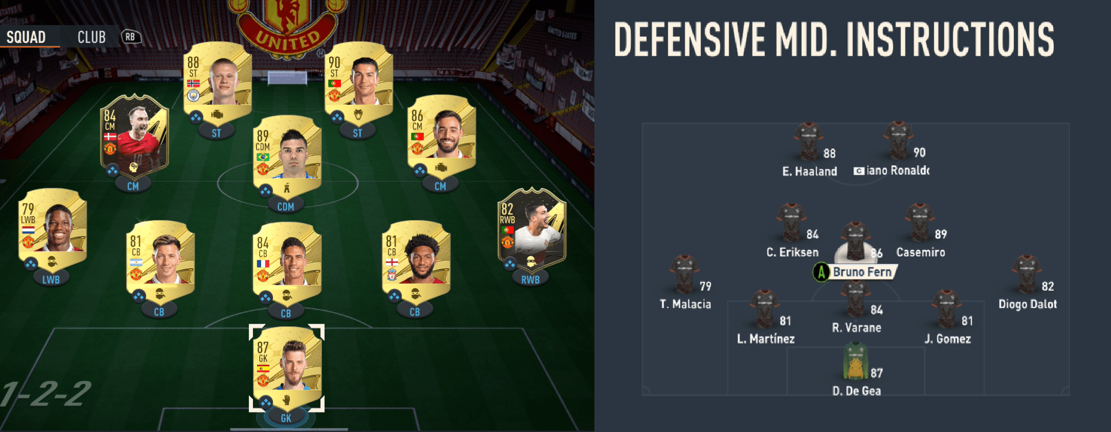 The 5122 formation is bugged and will flip the CDM and right CM in