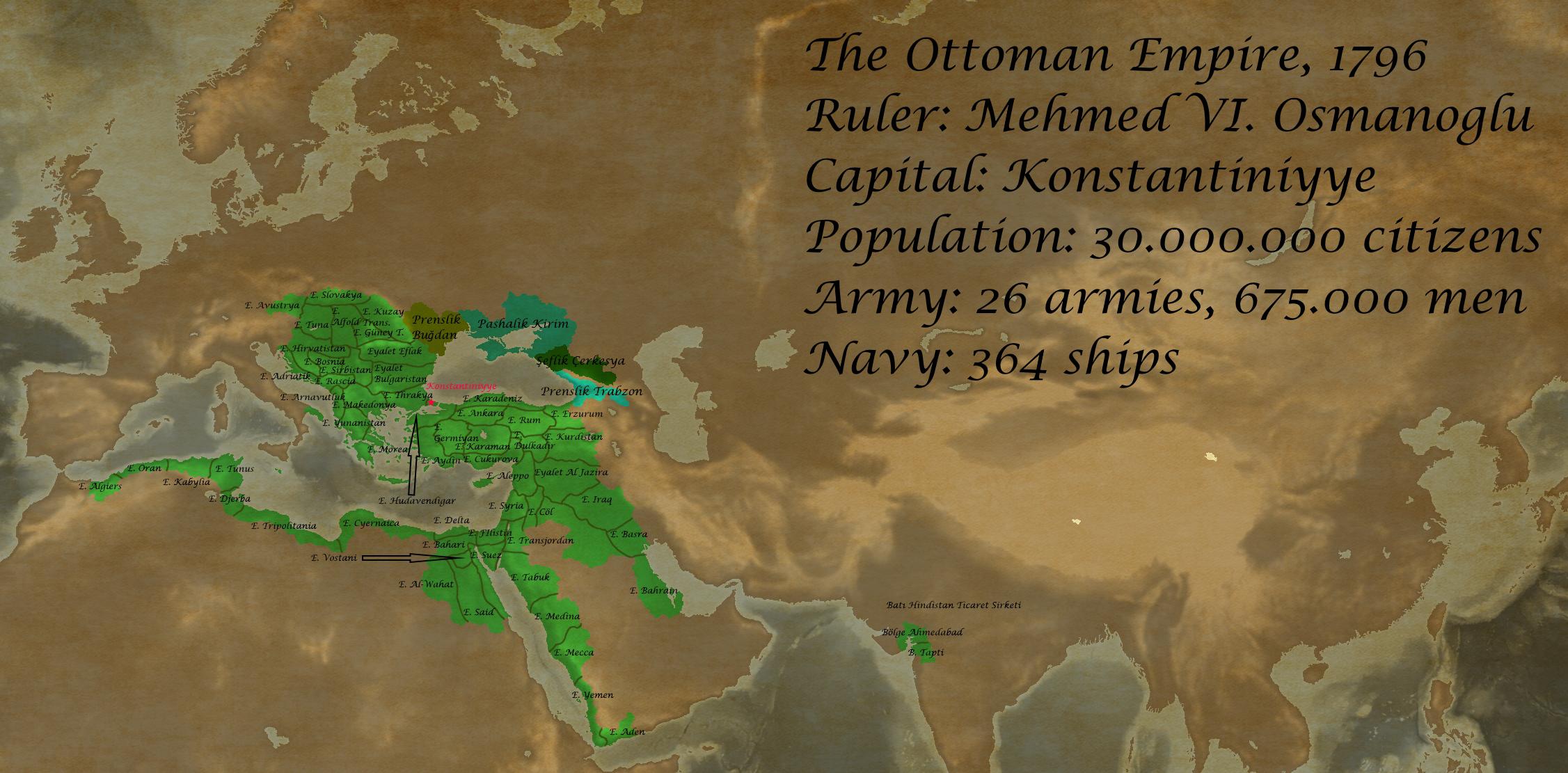 The Magnificent Ottoman Empire, 1796. r/eu4