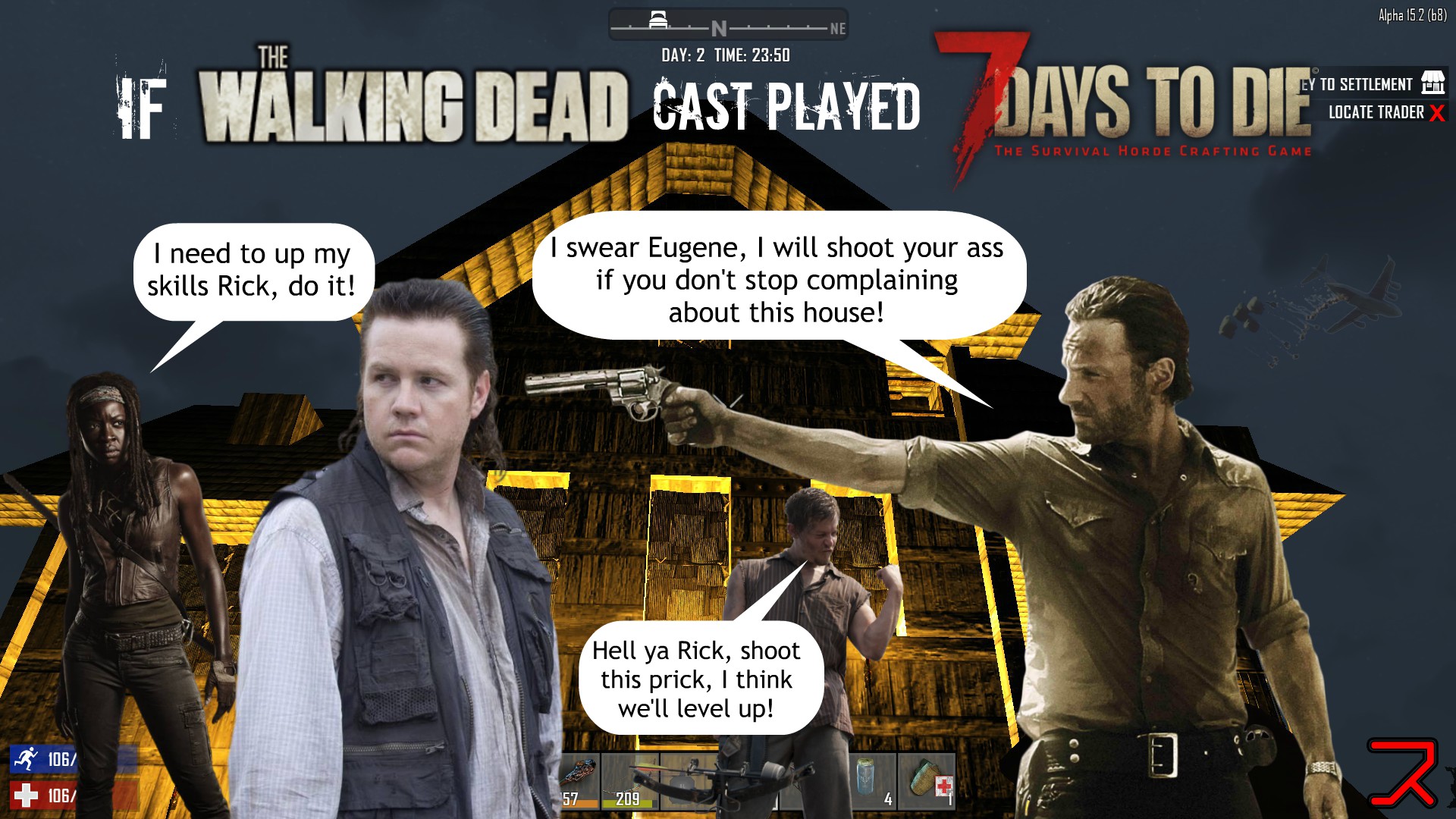 If the The Walking Dead cast played 7 Days to Die! 7daystodie