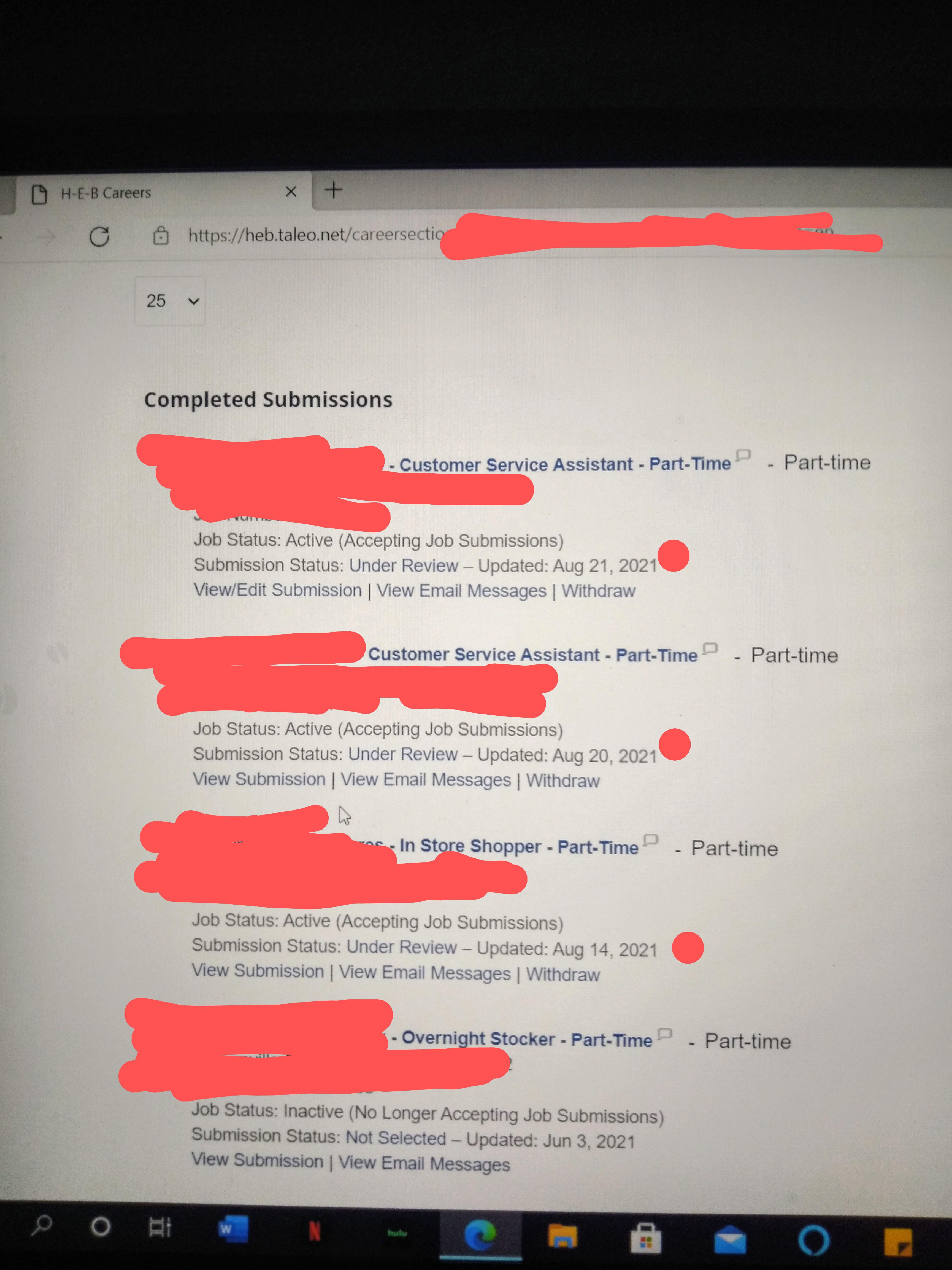 Question! Does this look Bad? I applied for the same position (Customer
