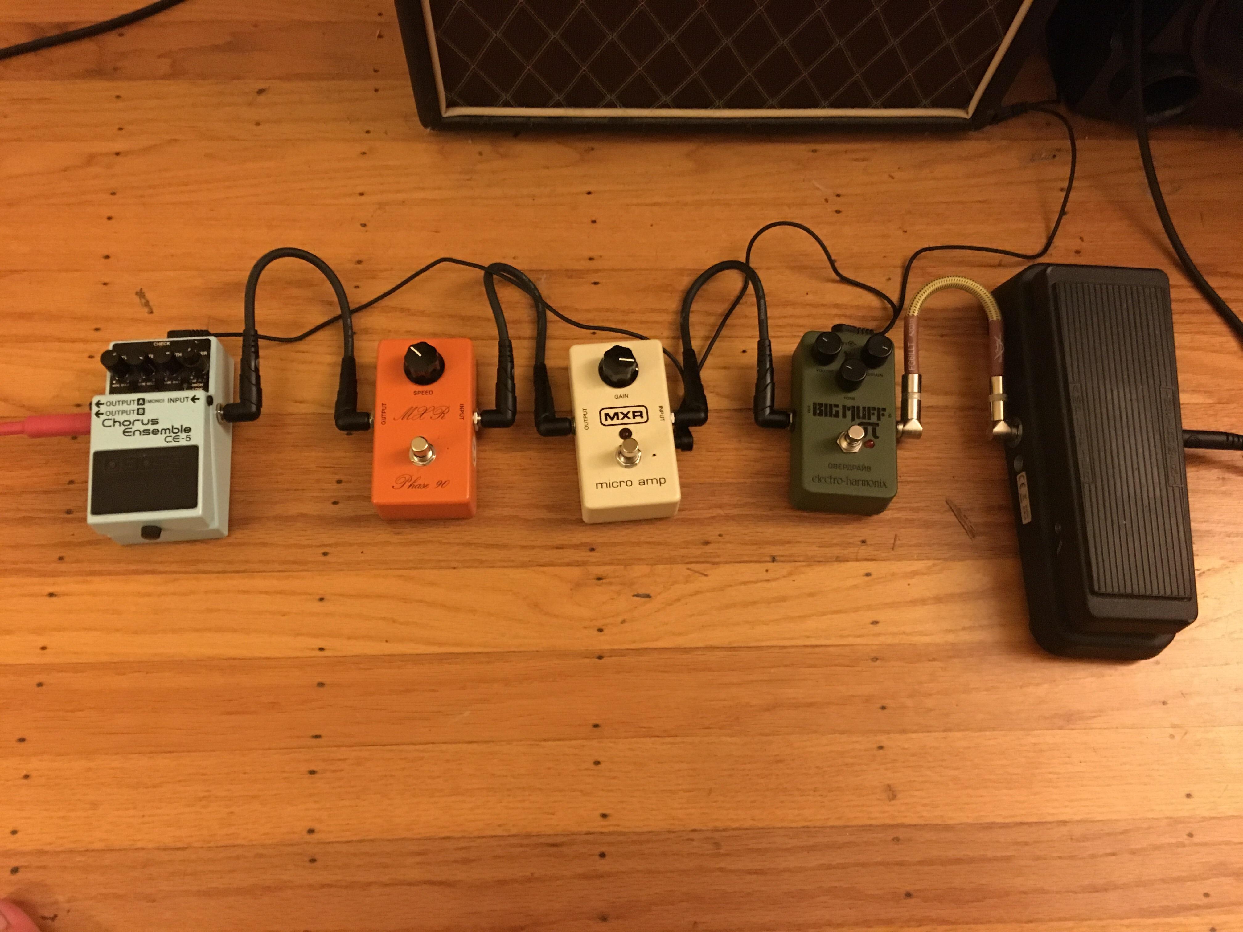 My first pedal setup! r/guitarpedals